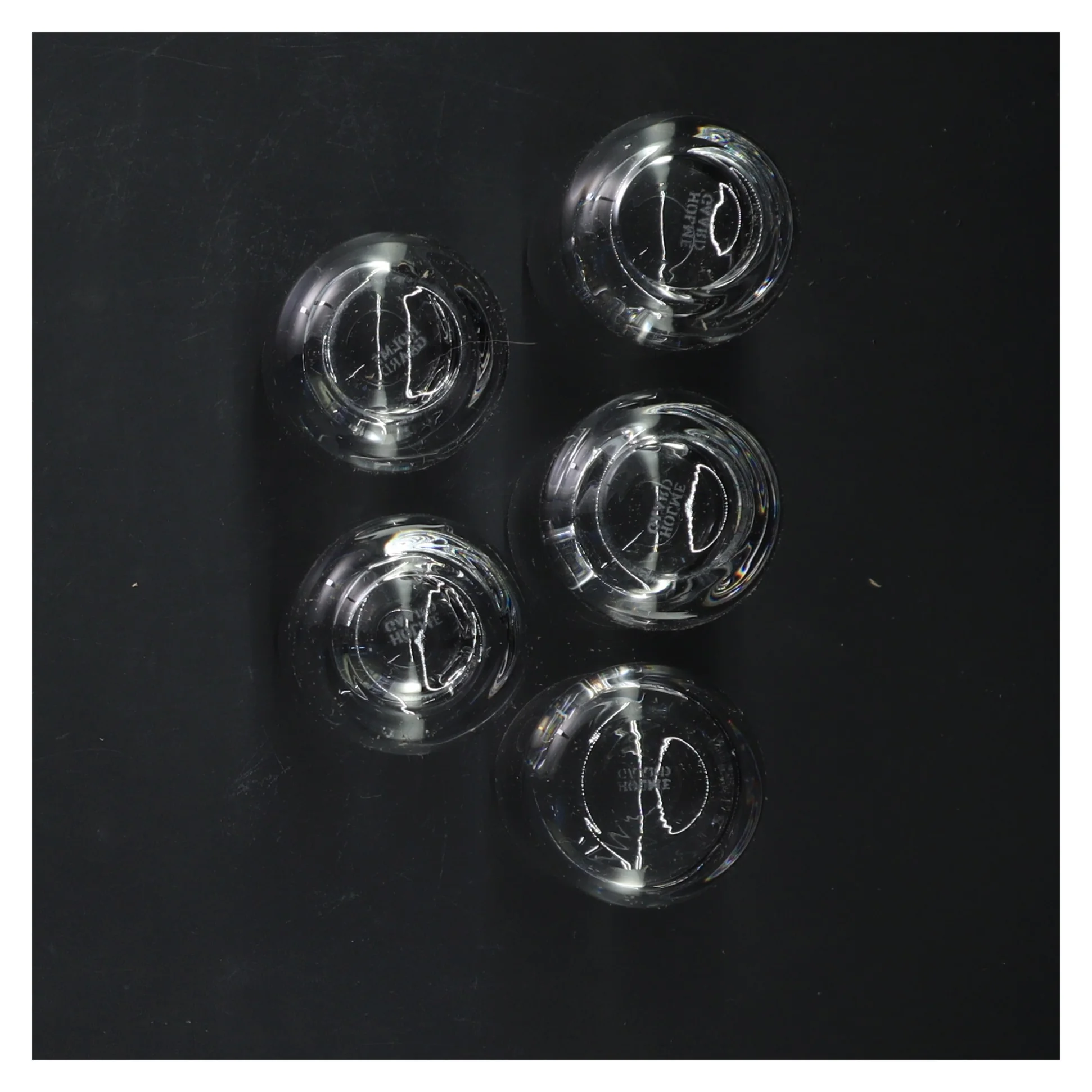 Sæt af 5 glas (str. 5 styk, 7,5 cm)