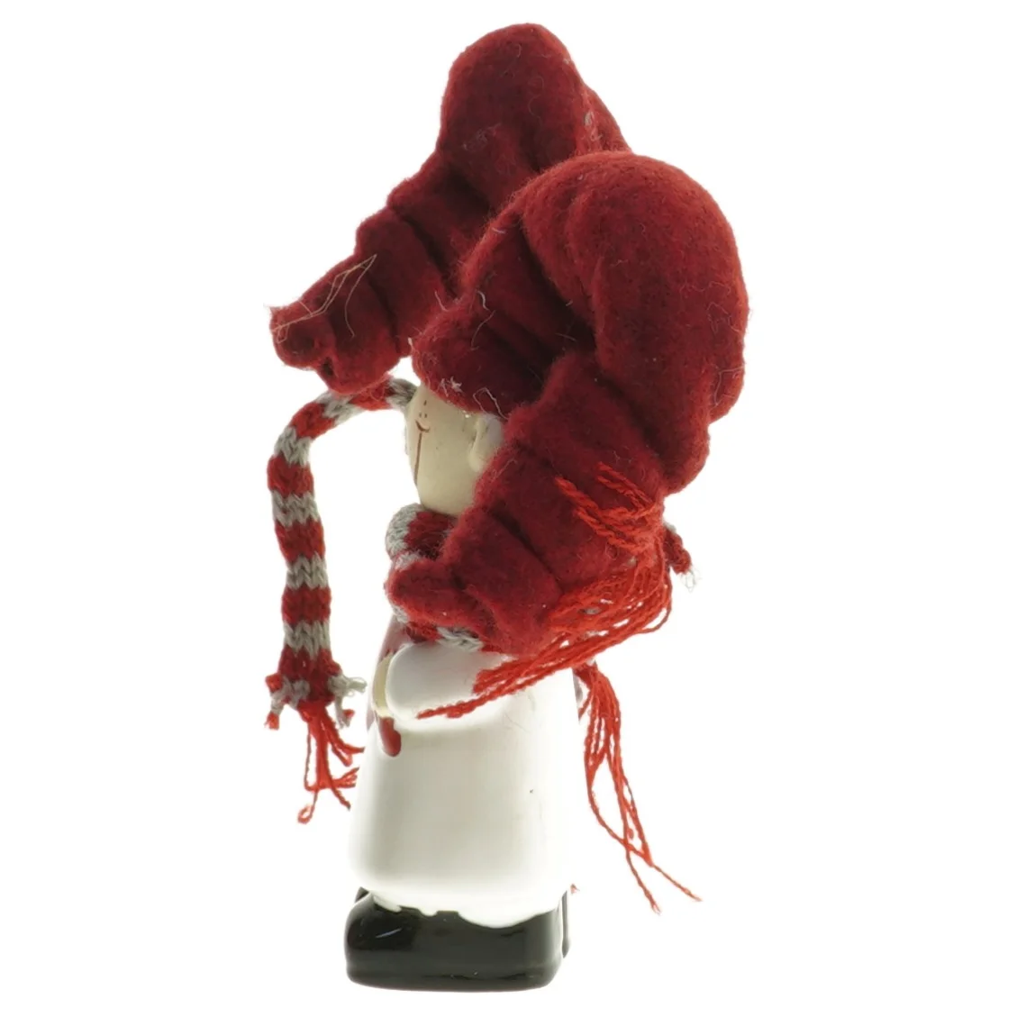 To små keramiske julefigurer (str.  12 cm)