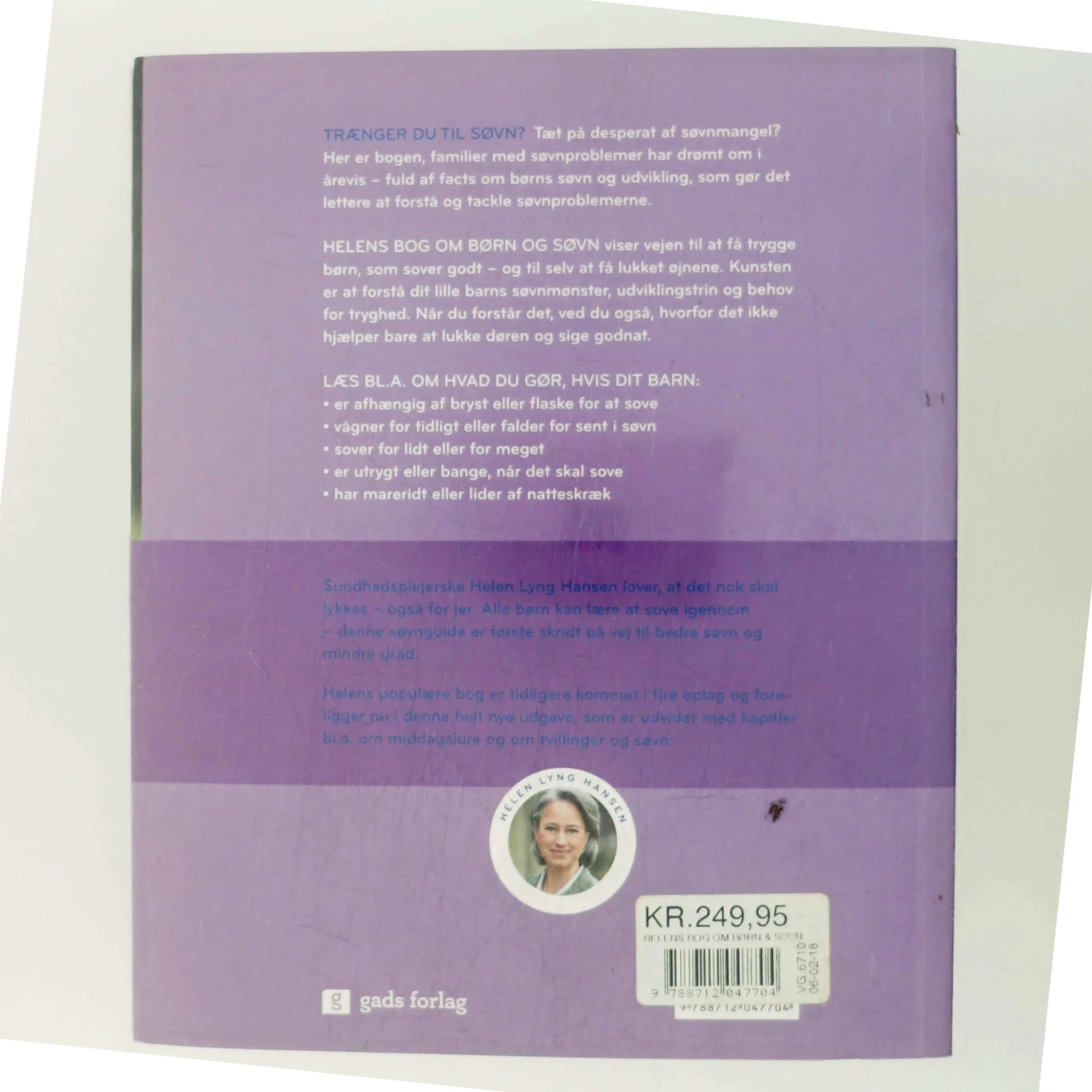 Helens bog om børn & søvn : sådan får du dit barn til at sove af Helen Lyng Hansen (Bog)