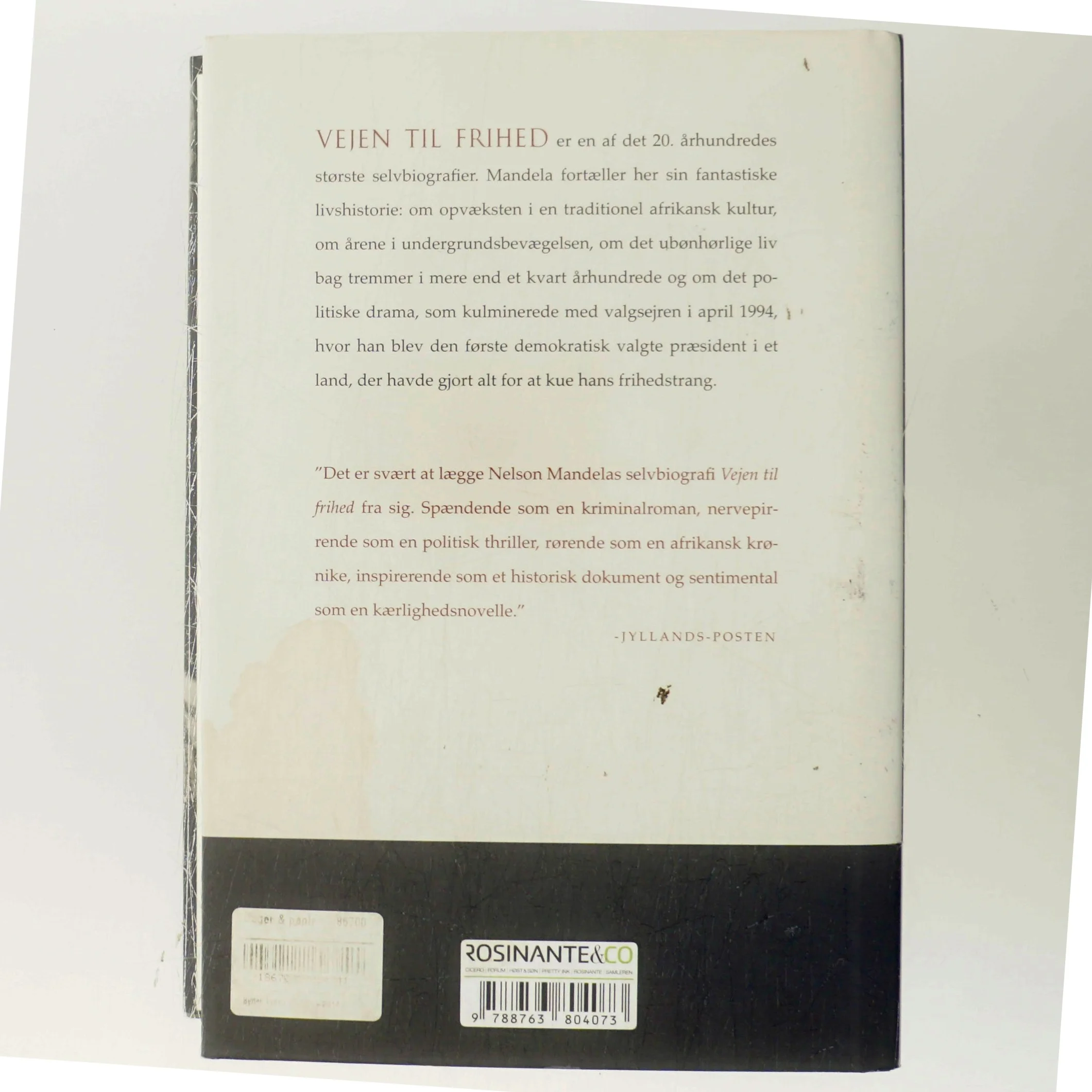 Vejen til frihed : en selvbiografi af Nelson Mandela (Bog)