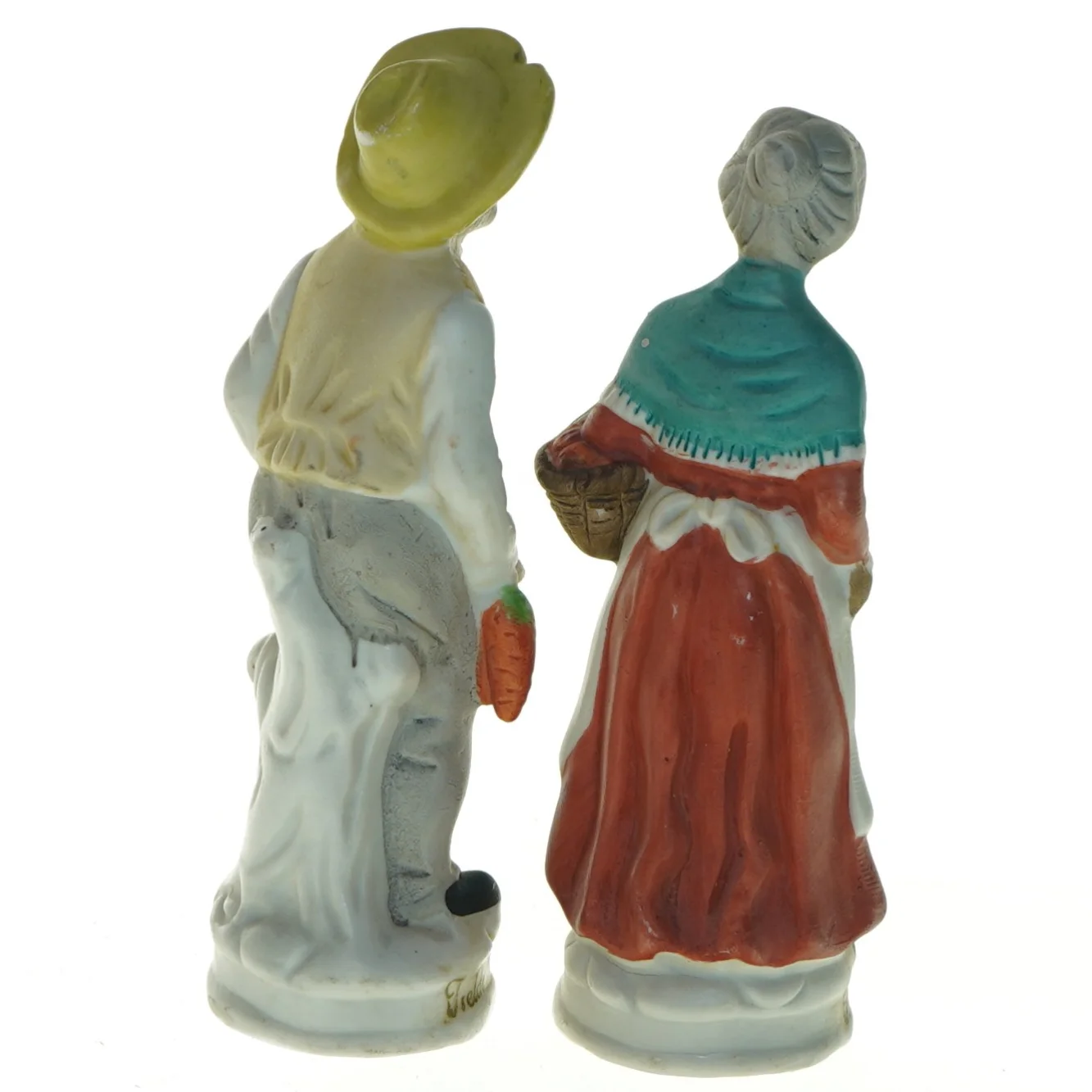 Porcelænsfigurer, bondepar (str. 16 x 5 cm)