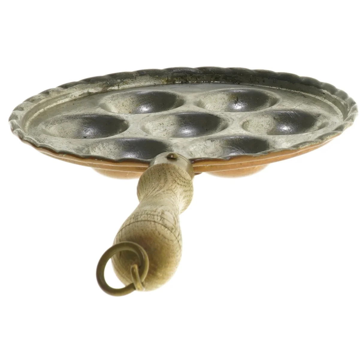 Æbleskive pande med træhåndtag (str. 28 cm)