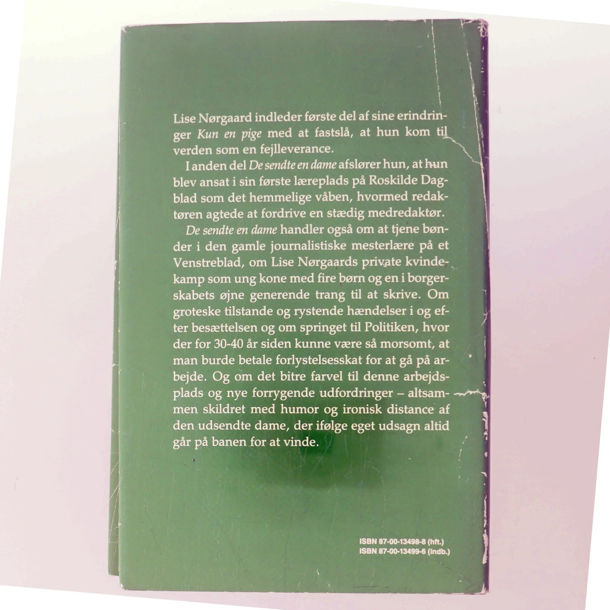 De sendte en dame af Lise Nørgaard (Bog)