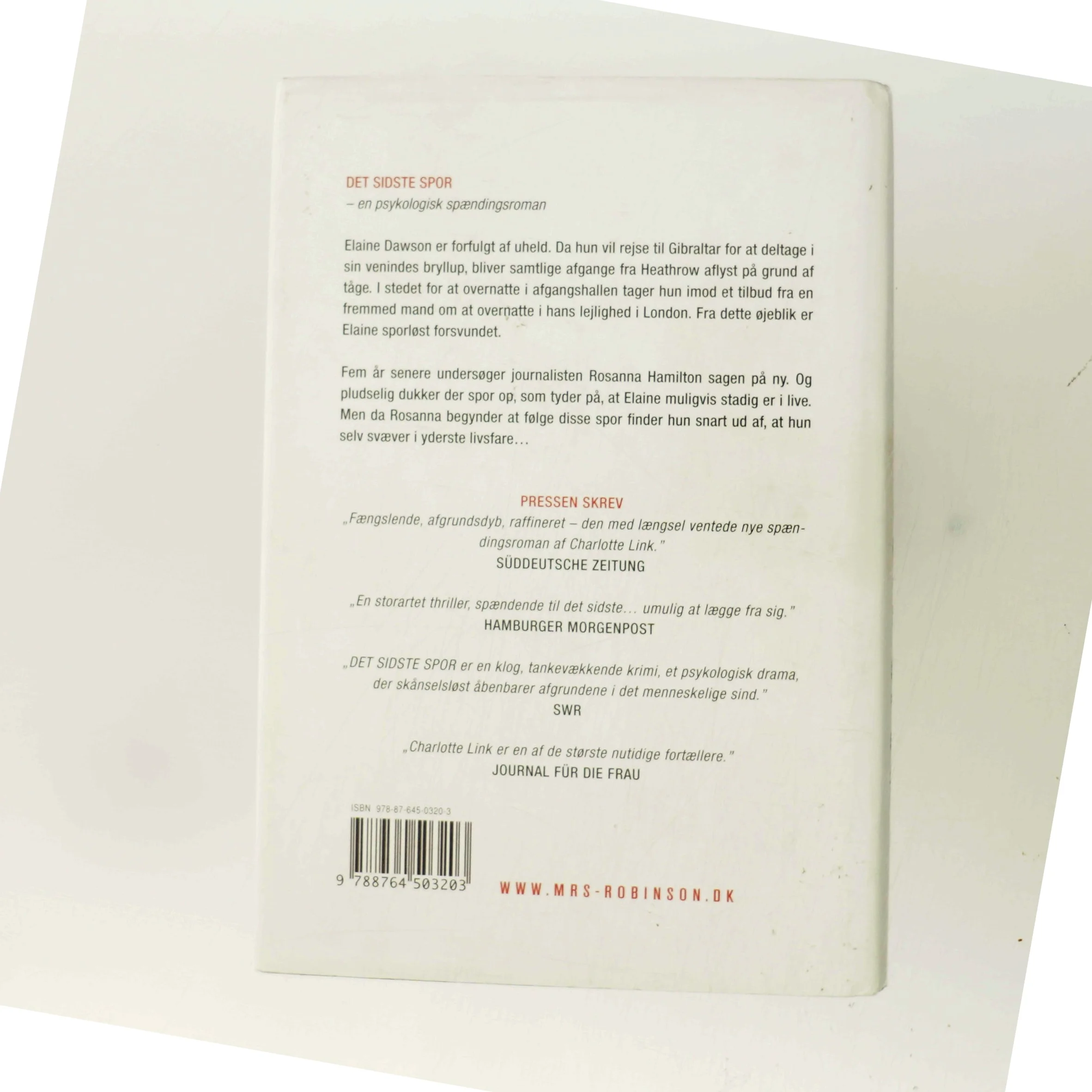 Det sidste spor af Charlotte Link (Bog)