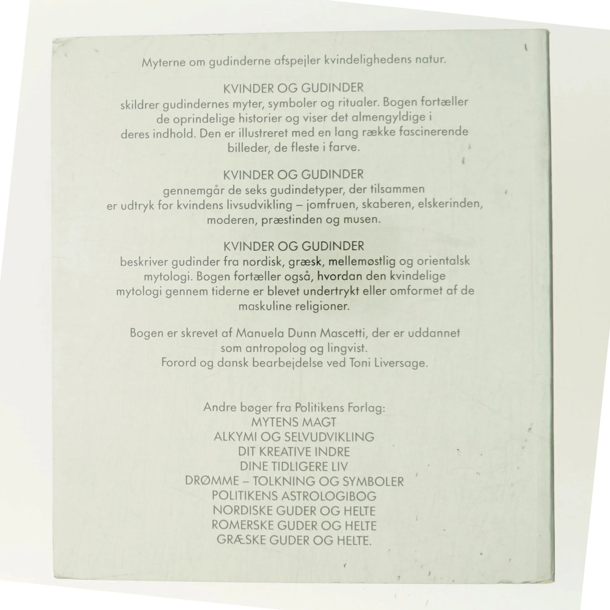 Kvinder og Gudinder af Manuela Dunn Mascetti (Bog)