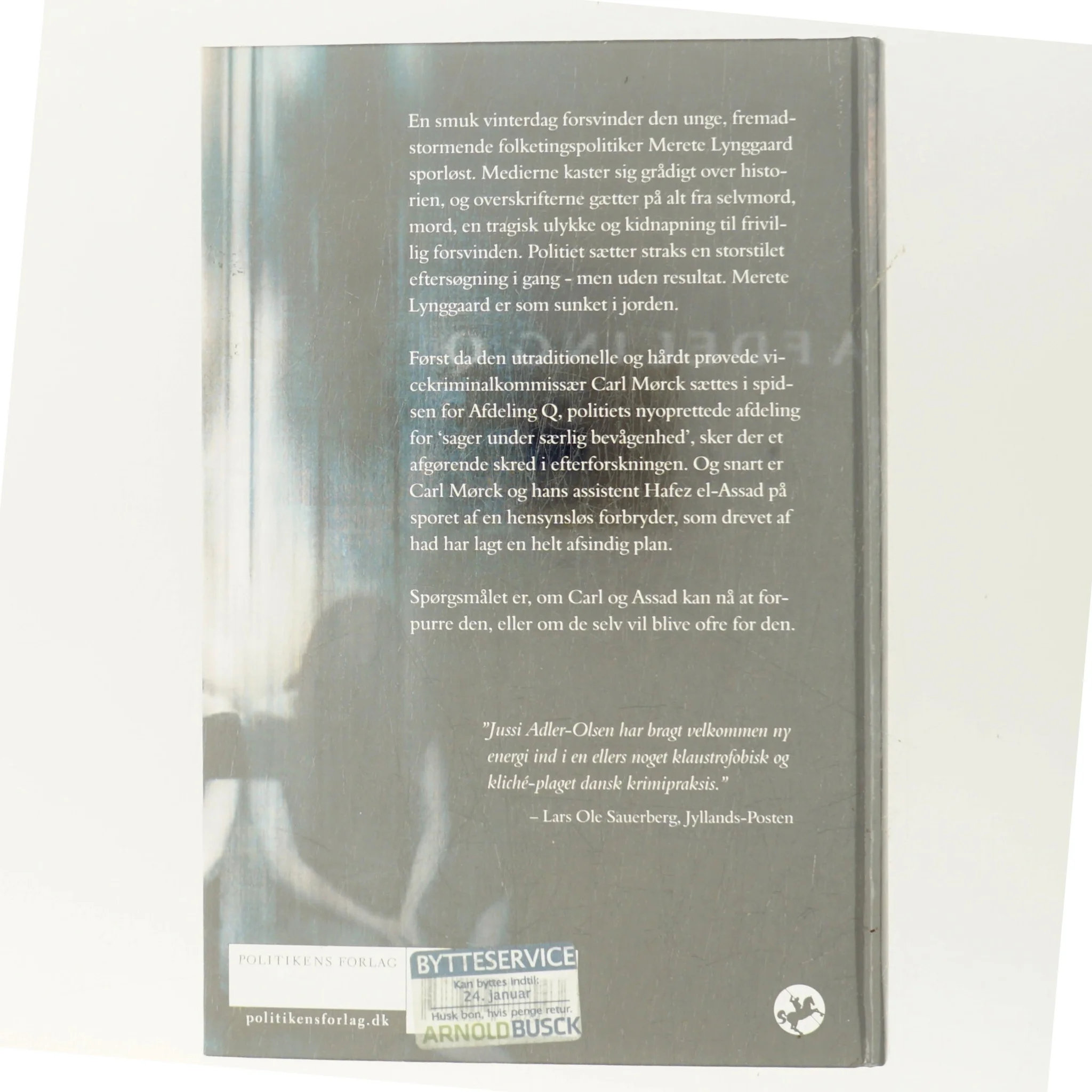 Kvinden i buret af Jussi Adler-Olsen (Bog)