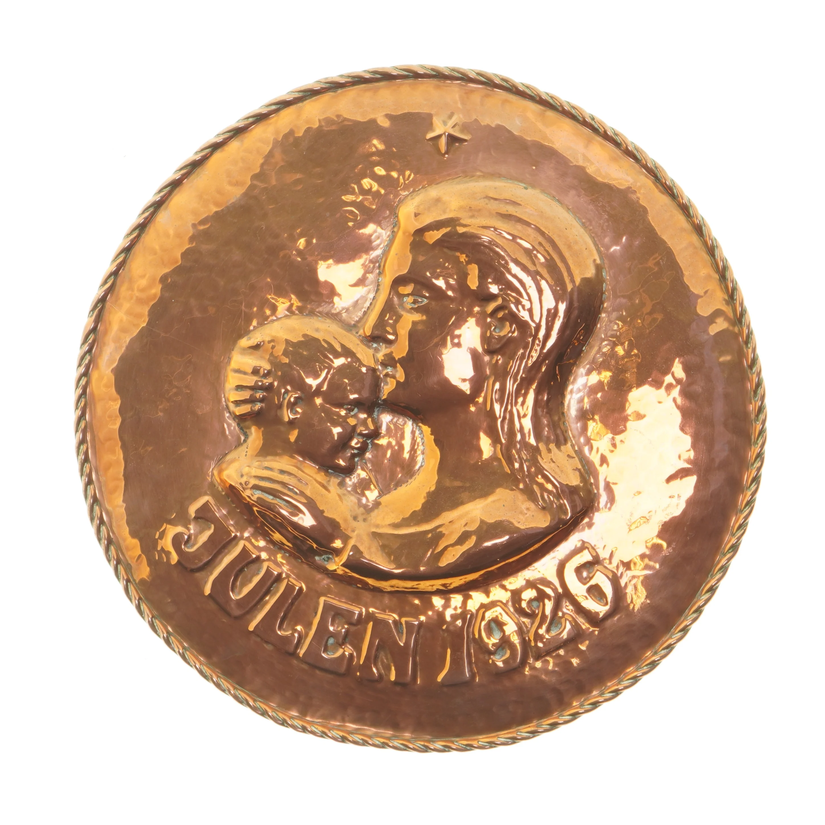 Dekorativ tallerken fra 1926 (str. Ø 29,5 cm)