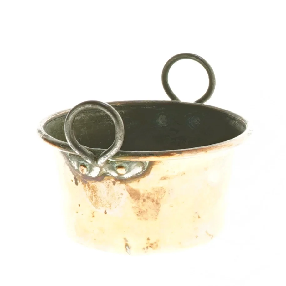 Lille kobbergryde (str. Ø 9x5 cm)