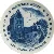 Årsplatte Ølstykke Kirke 1983 fra Lise Porcelain (str. Ø 19,5 cm)