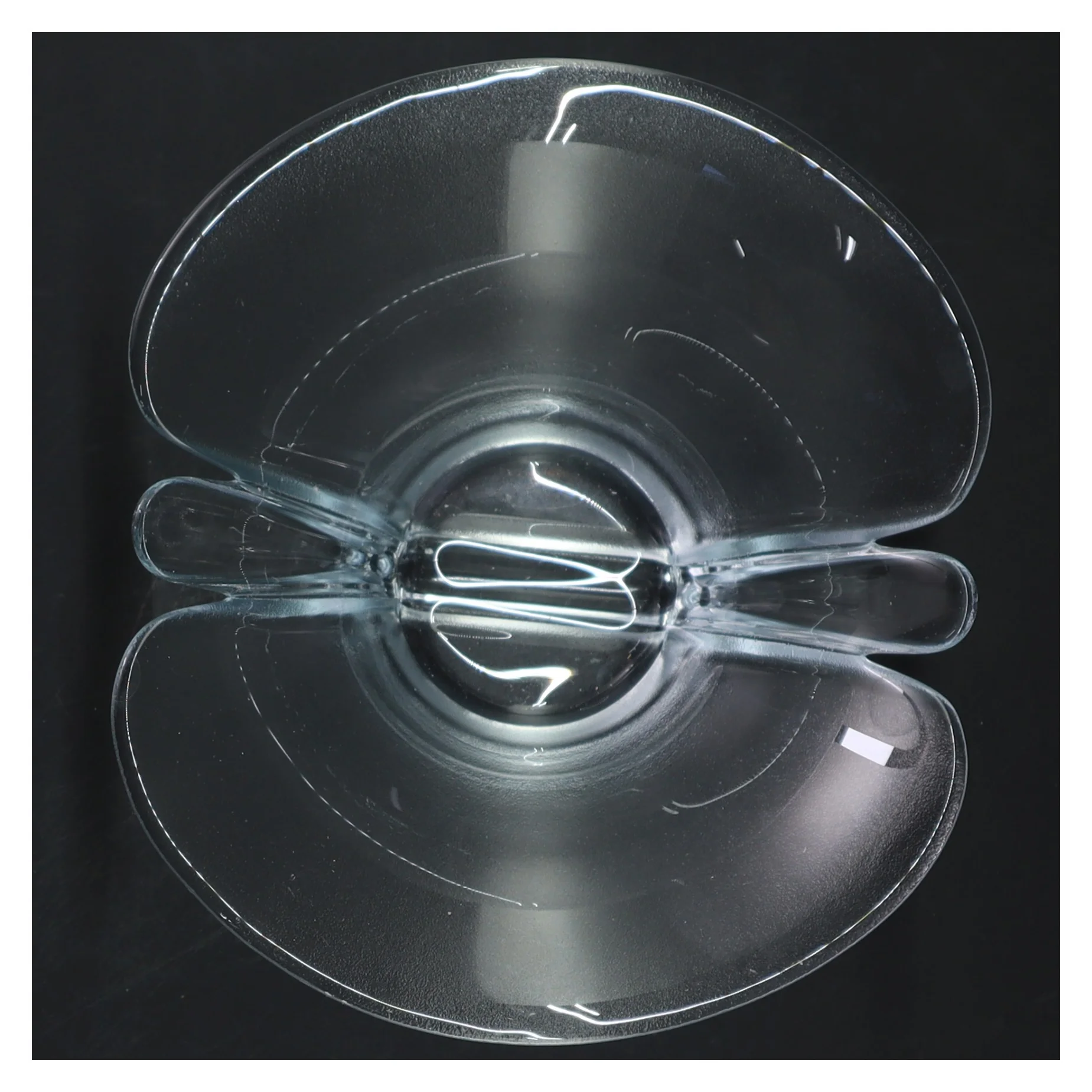 Glasvase (str. Ø 17x8 cm)