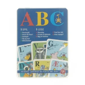 Børne alfabet legekort (str. 13 x 10 cm)