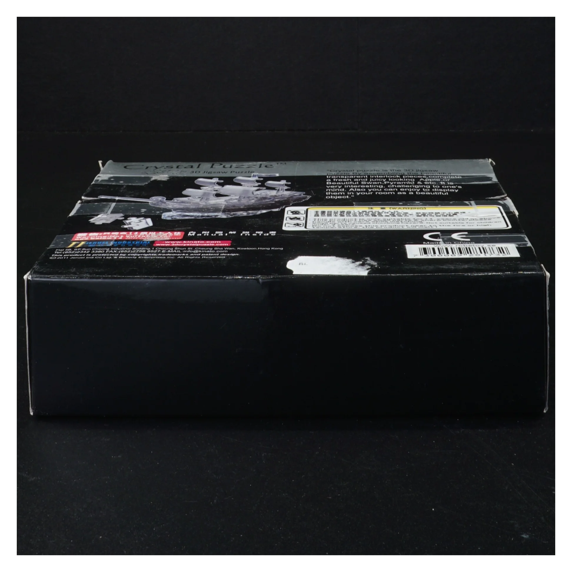 3D krystalpuslespil - piratskib fra Crystal Puzzle (str. 18 x 19 x 5 cm)