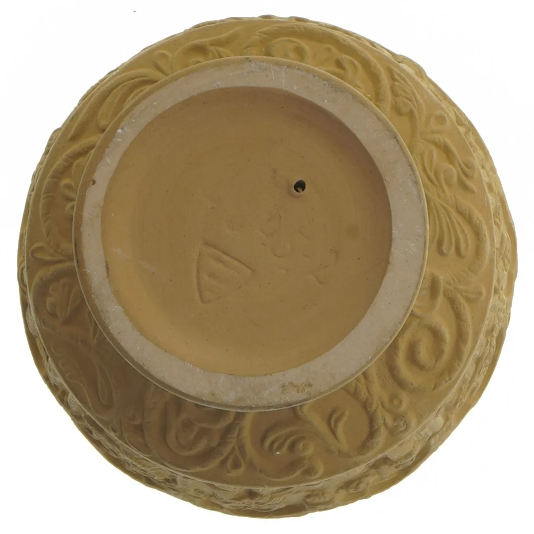 Dekoreret stentøjskrus (str. 14 x 14 cm)