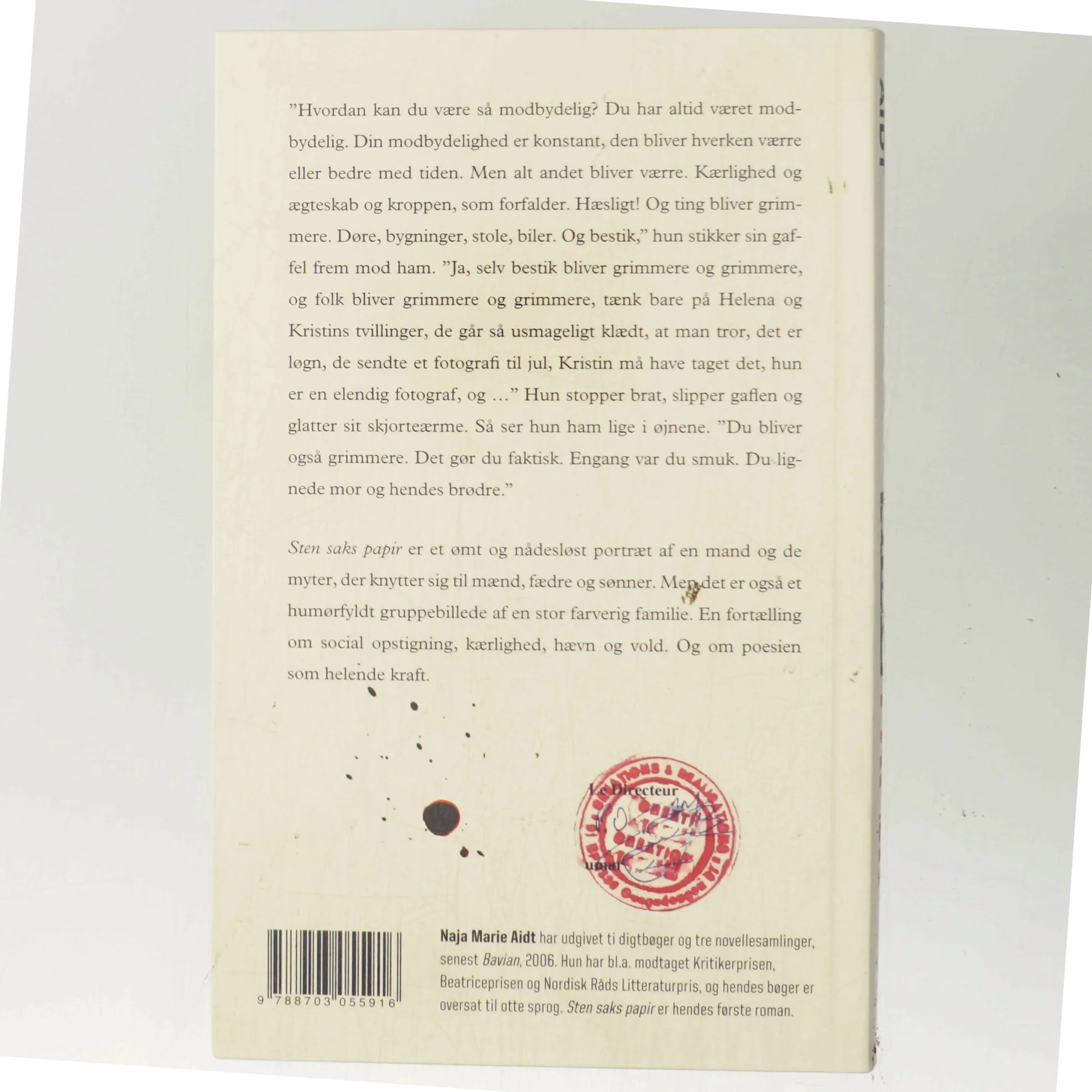 Sten, saks, papir : roman af Naja Marie Aidt (Bog)