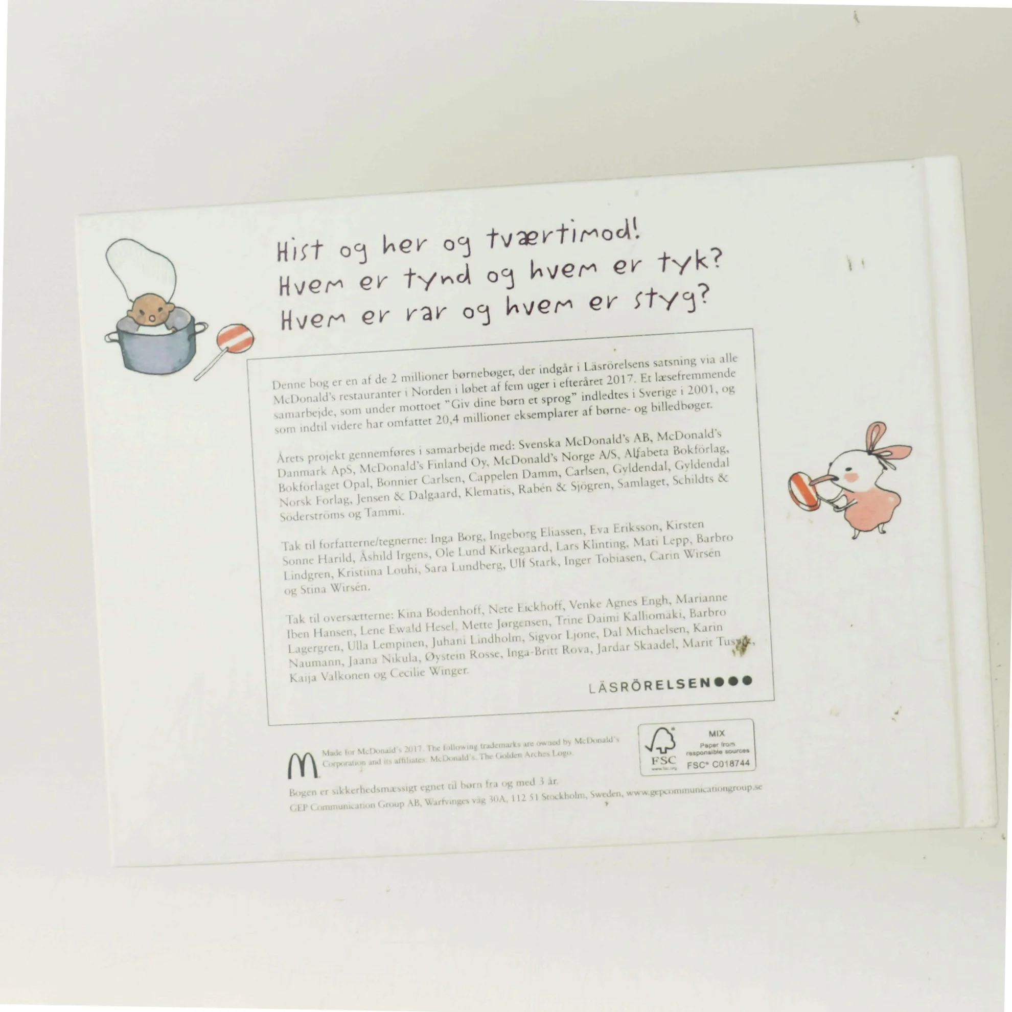 En lille rosa og de tværtimodsatte sprælinger af Carin Wirsén (Bog)