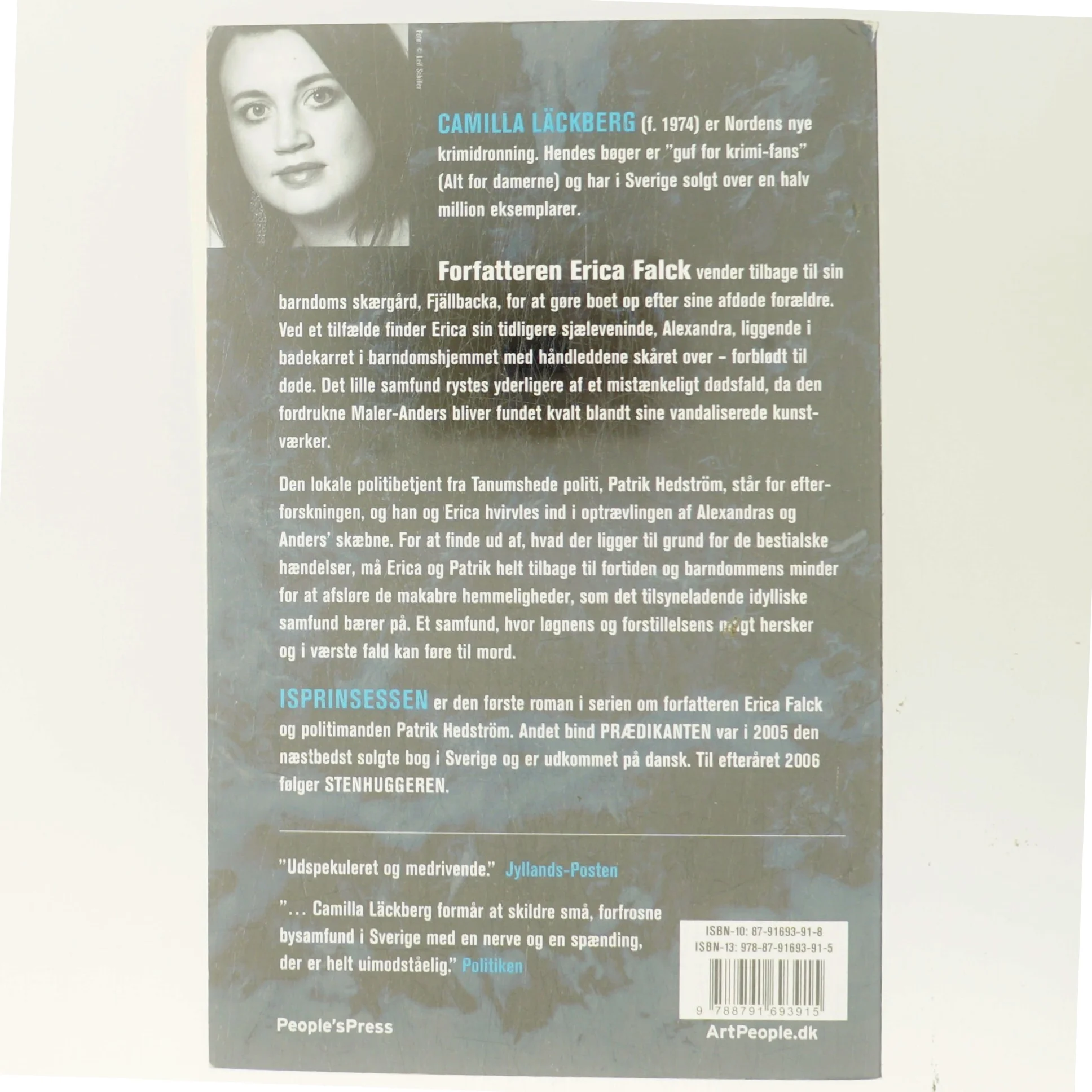 Isprinsessen : kriminalroman af Camilla Läckberg (Bog)