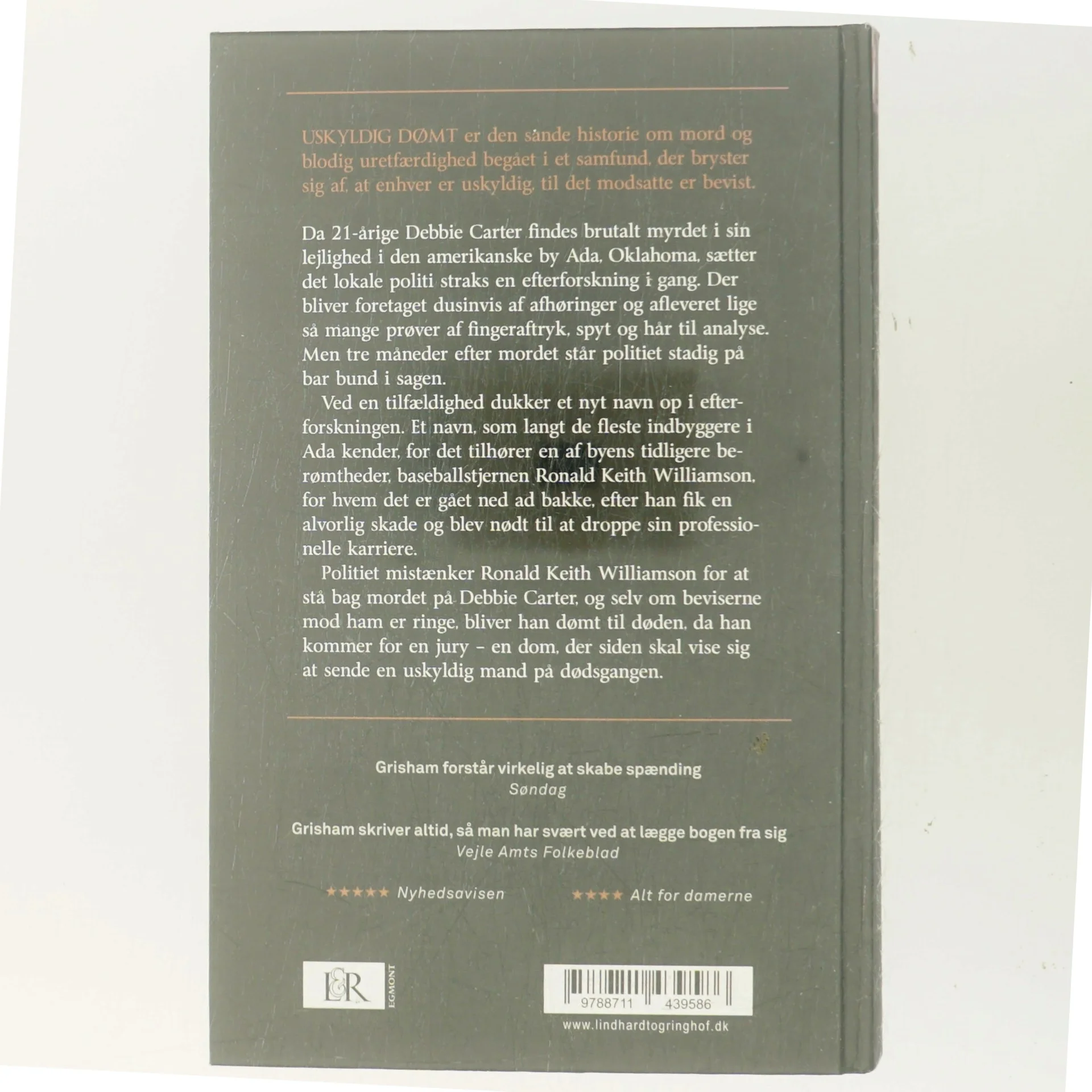 Uskyldig dømt af John Grisham (Bog)