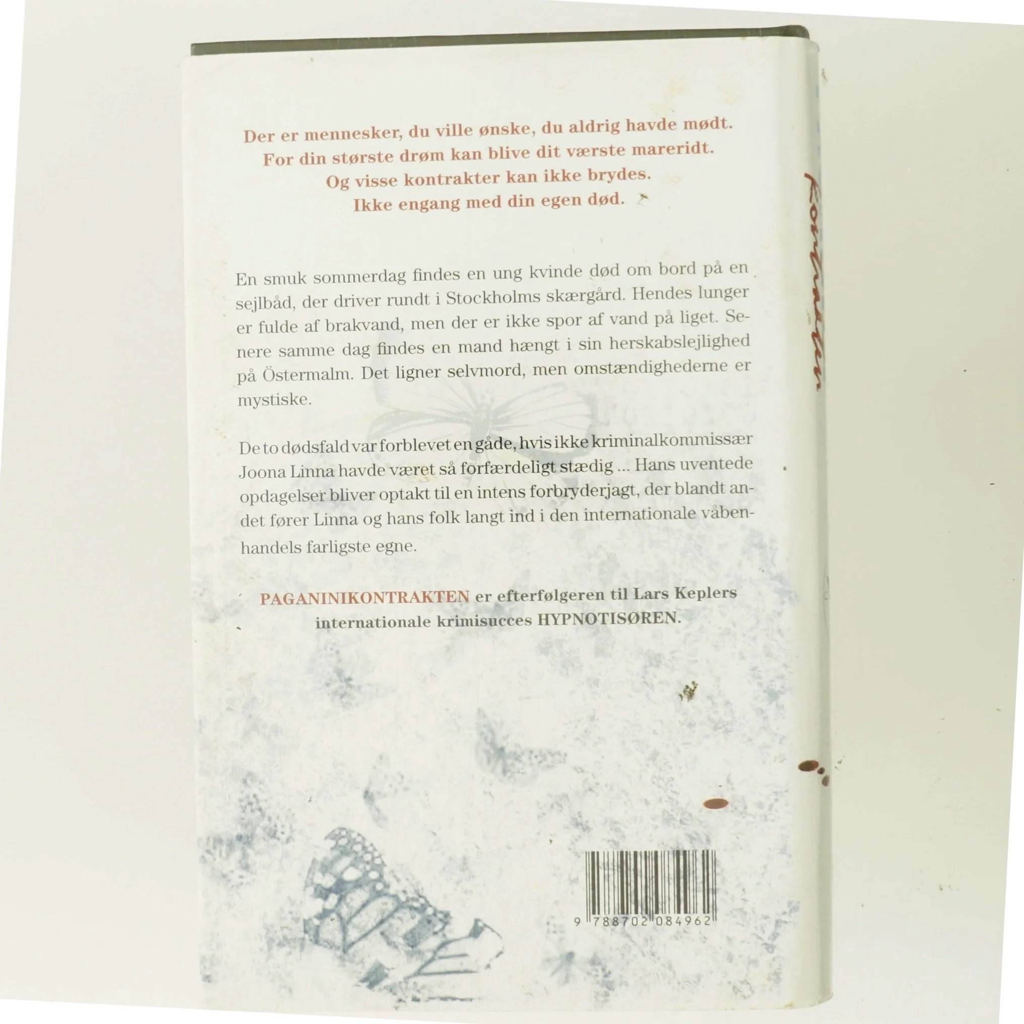 Paganinikontrakten : Kriminalroman (Danish Language) af Lars Kepler (Bog)