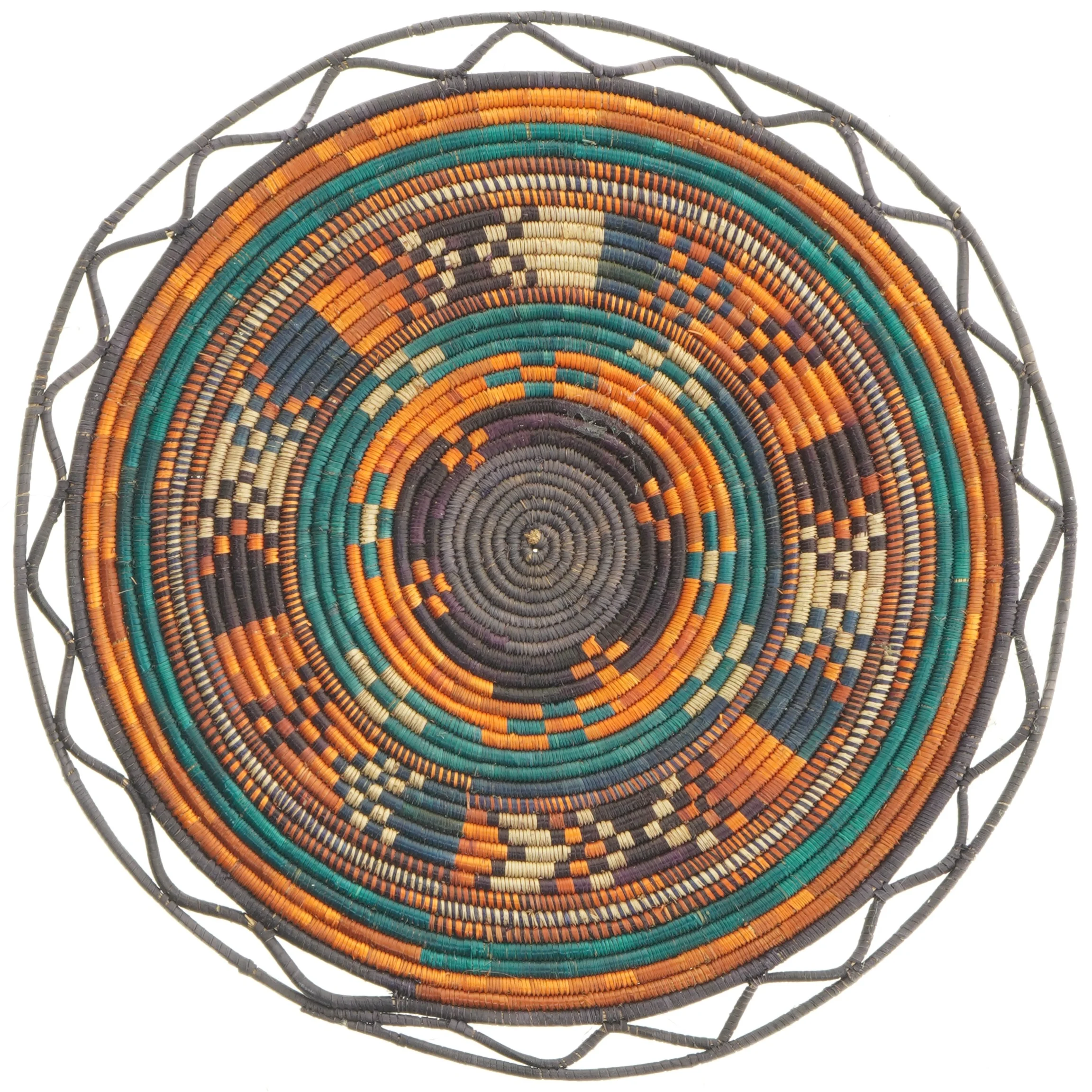 Flet måtte i afrikansk stil (str. Ø. 32 cm)