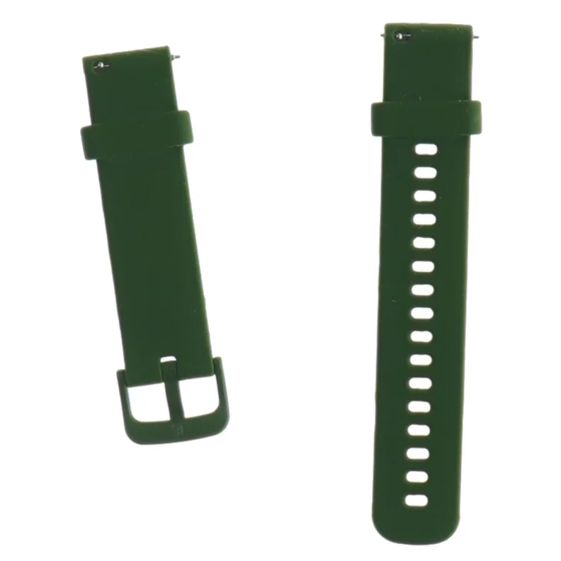 Grøn silikoneurrem (str. 8 x 2 cm og 11 x 2 cm)