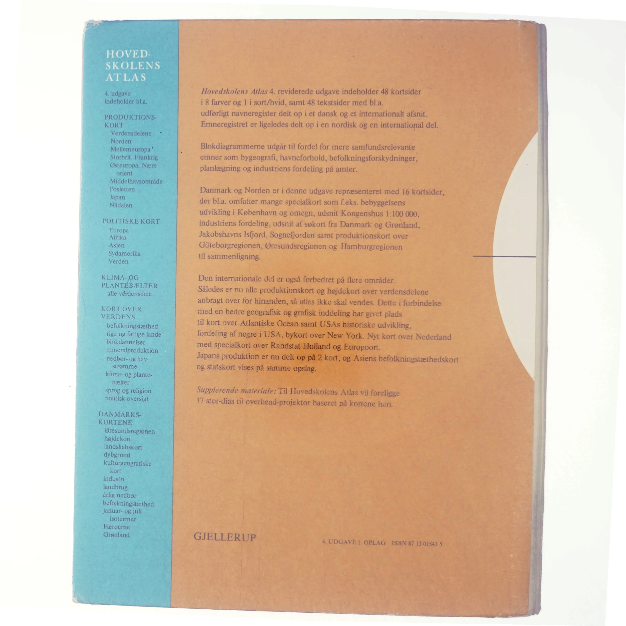 Hovedskolens Atlas fra Gjellerup