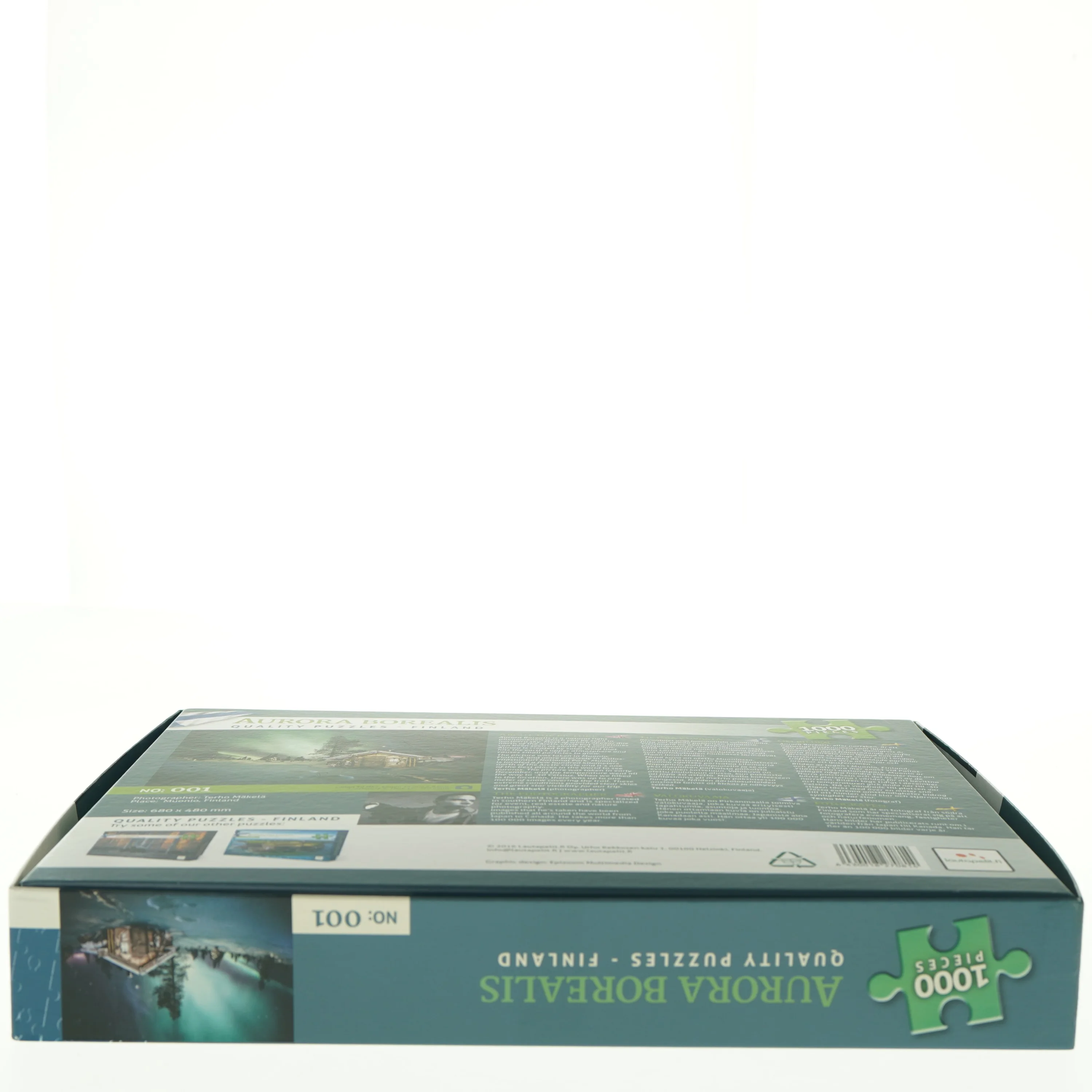 Puslespil med Aurora Borealis motiv (str. 68 x 480 mm)