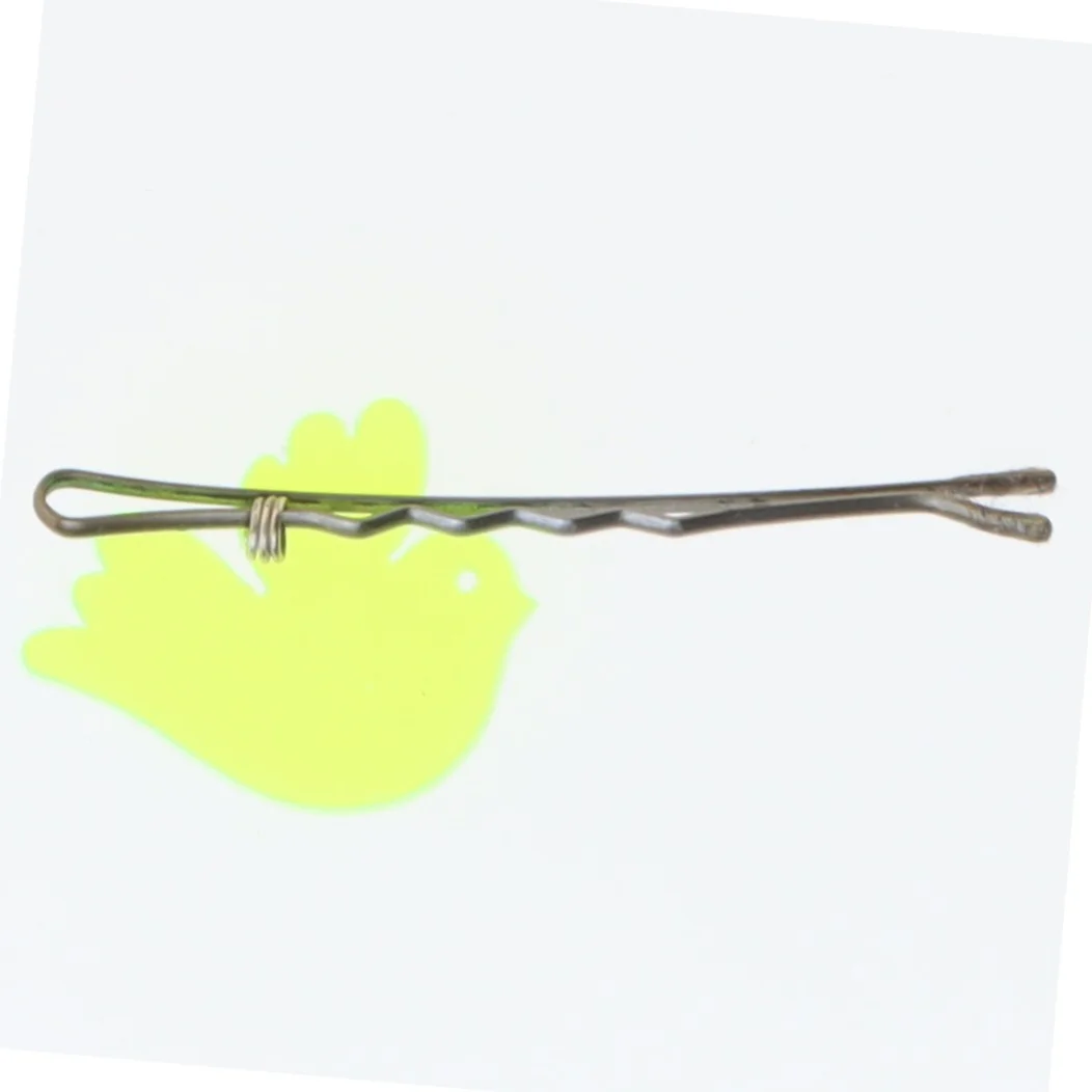 Hårnål med gul fugledekoration (str. 6 cm)