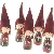 Dekorative nissefigurer (str. 5 stk 19,5 cm)