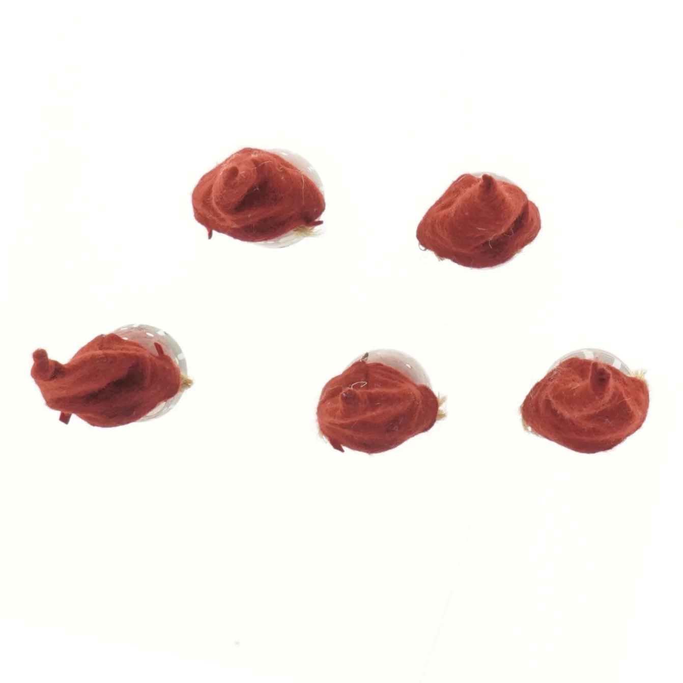 Dekorative nissefigurer (str. 5 stk 19,5 cm)