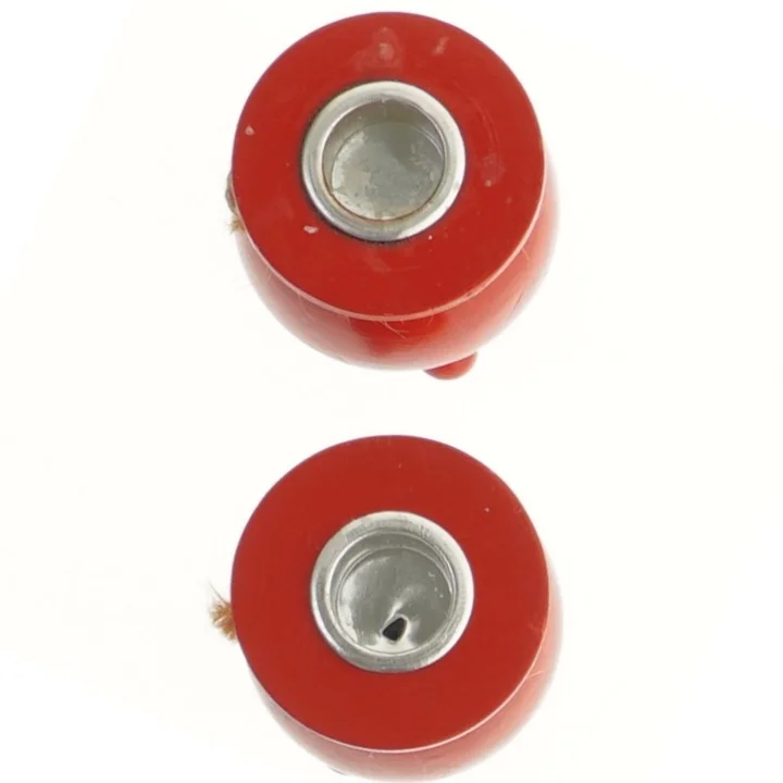 Røde lysestager, 2 styk (str. 2 styk, 7 cm)