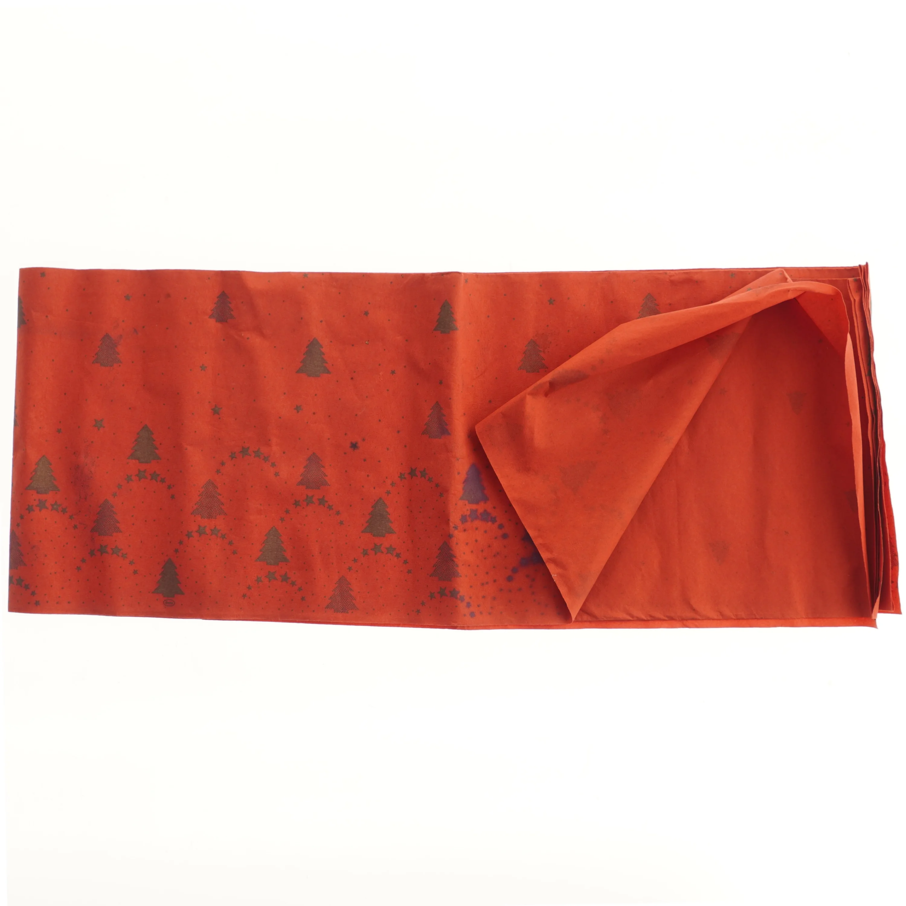 Juledug med trær og stjerner (str. 116x158 cm)