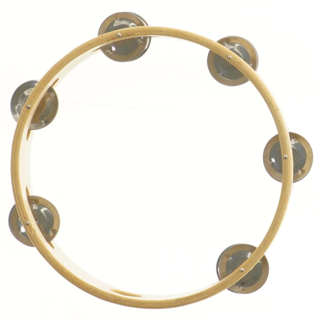 Tamburin med træramme (str. Ø 20 cm)