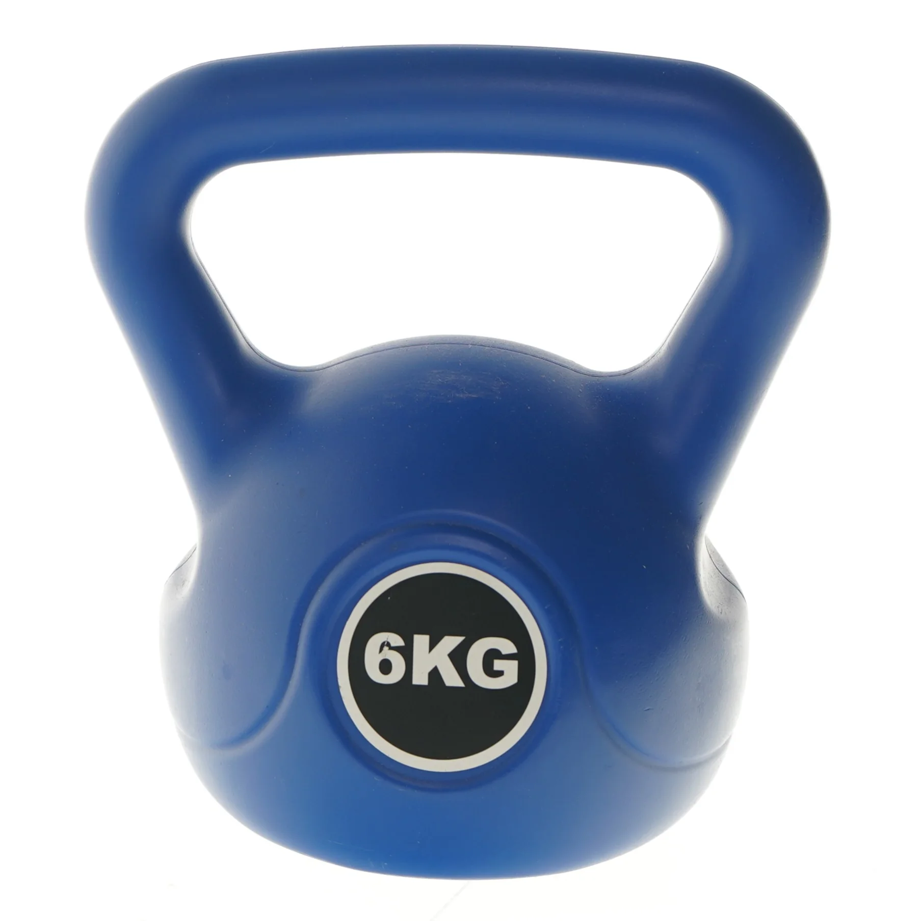 Blå 6 kg kettlebell (str. 6 kg 24 cm)
