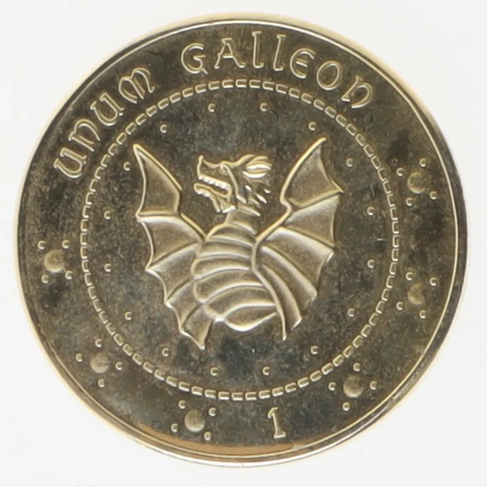 Gringotts mønt kopi fra Harry Potter (str. Ø 4 cm)