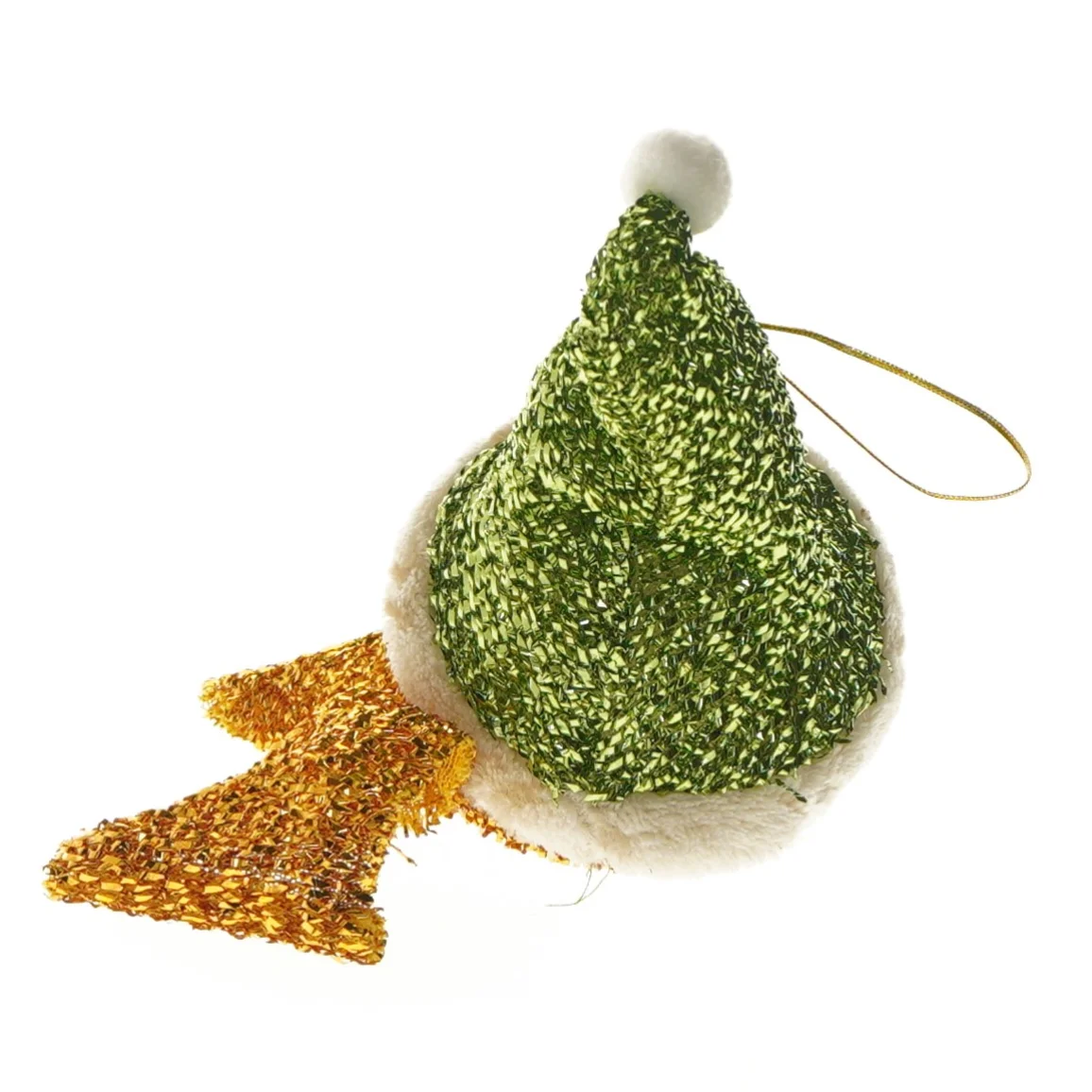 Julepynt med snemand motiv (str. 15 cm)