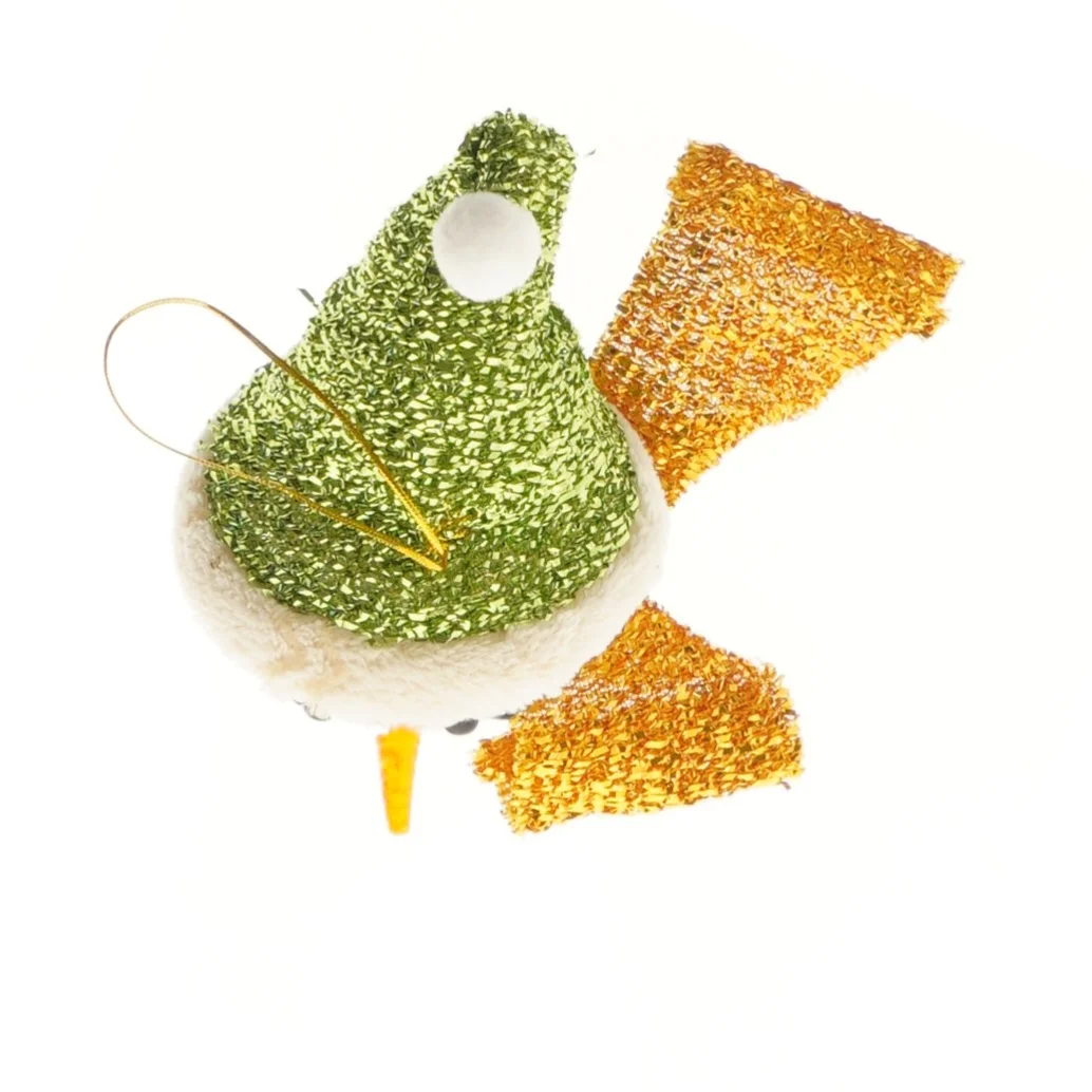 Julepynt med snemand motiv (str. 15 cm)