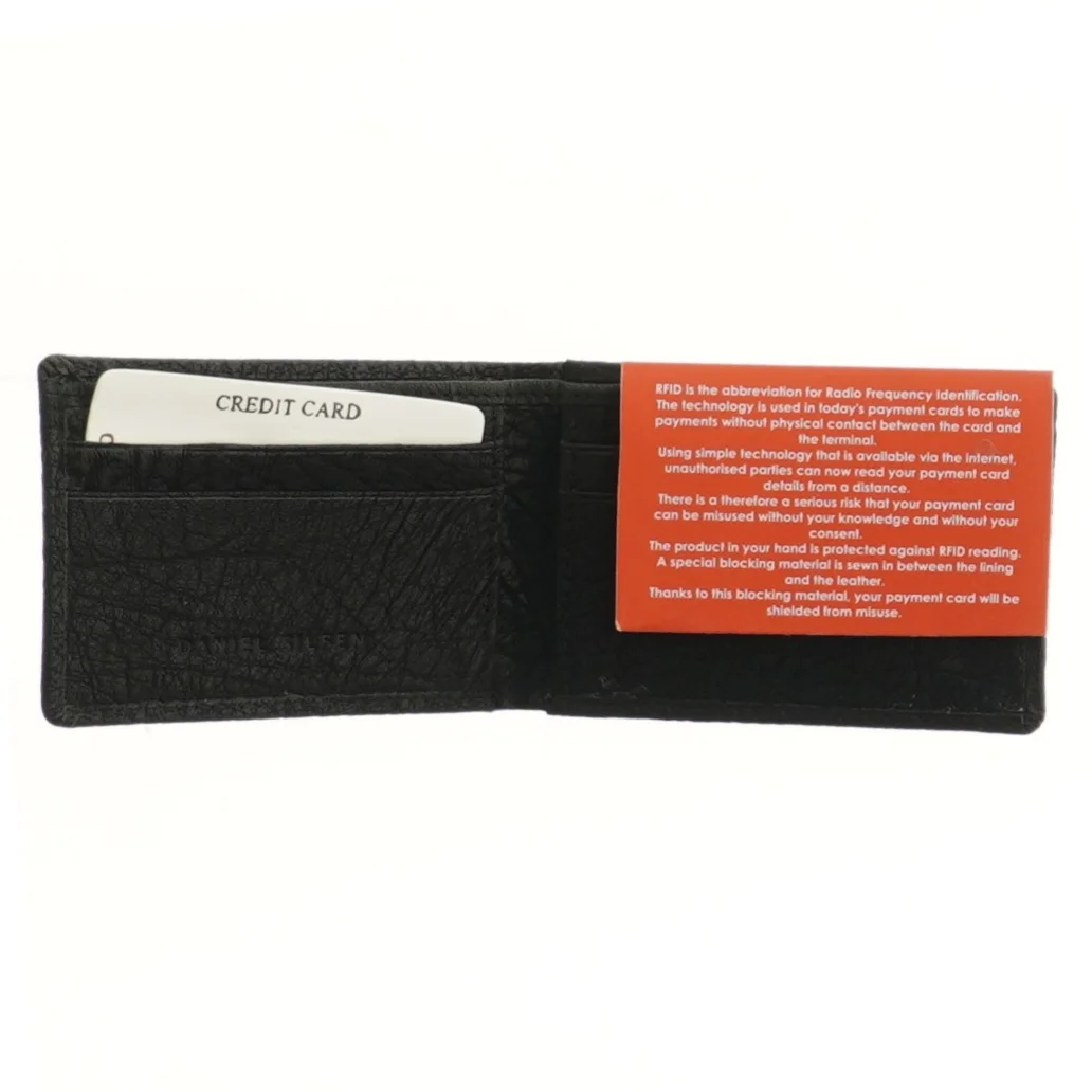 RFID-beskyttet kortholder fra Daniel Silfen (str. 11x7,5 cm)