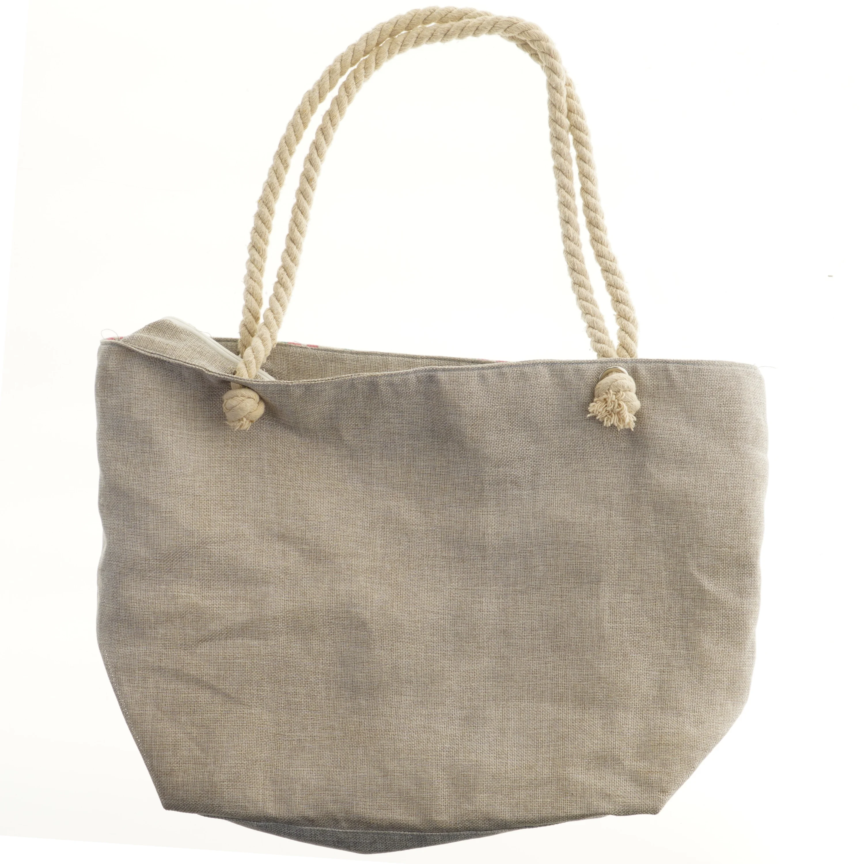 Strandtaske med flamingomotiv (str. 57x42 cm)