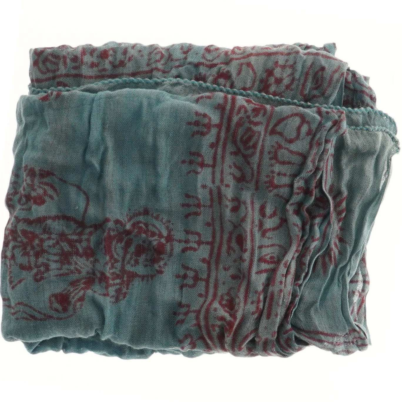 Mønstret tørklæde 53x168 cm (str. 53x168 cm)