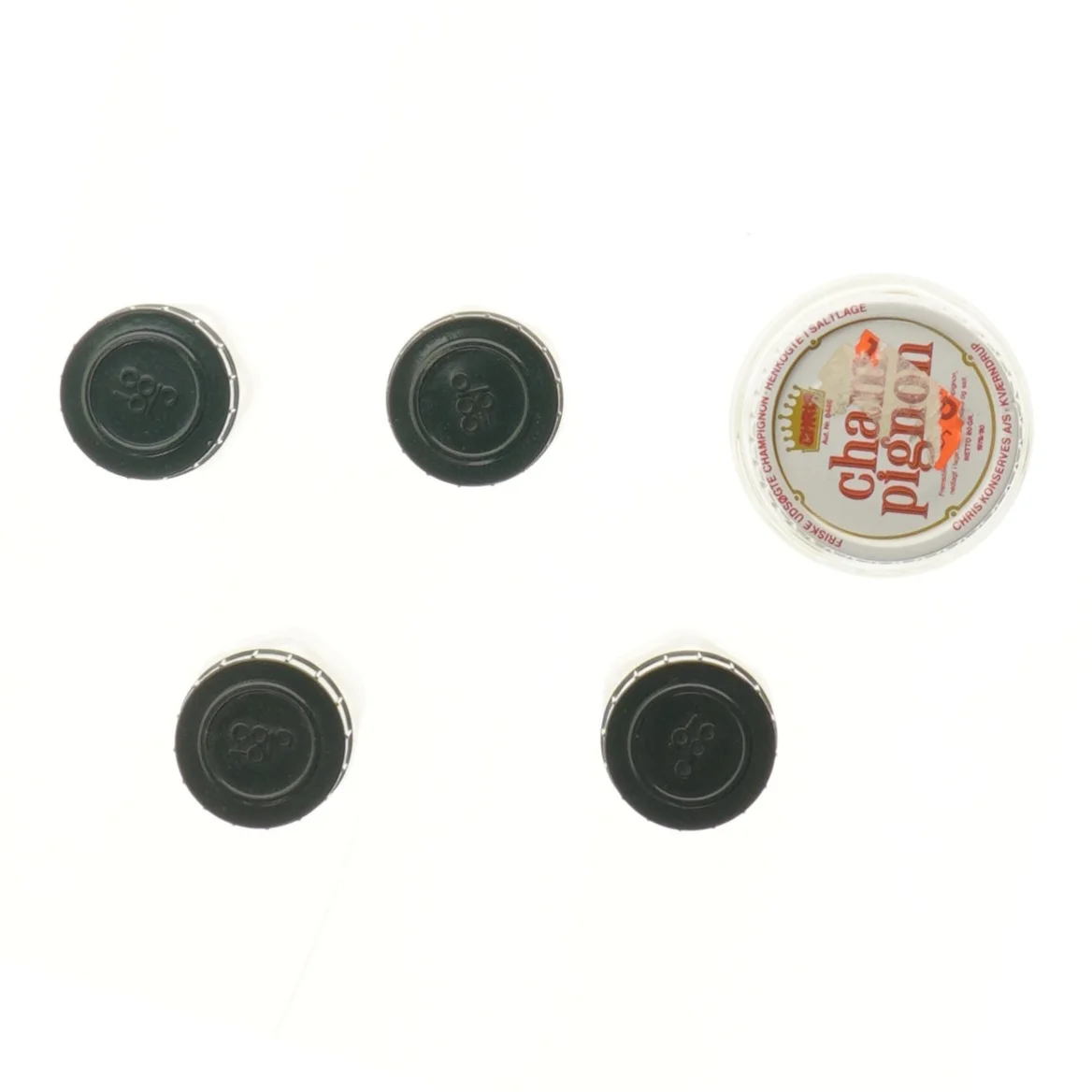 Samling af gamle knapper (str. 9,5 cm)