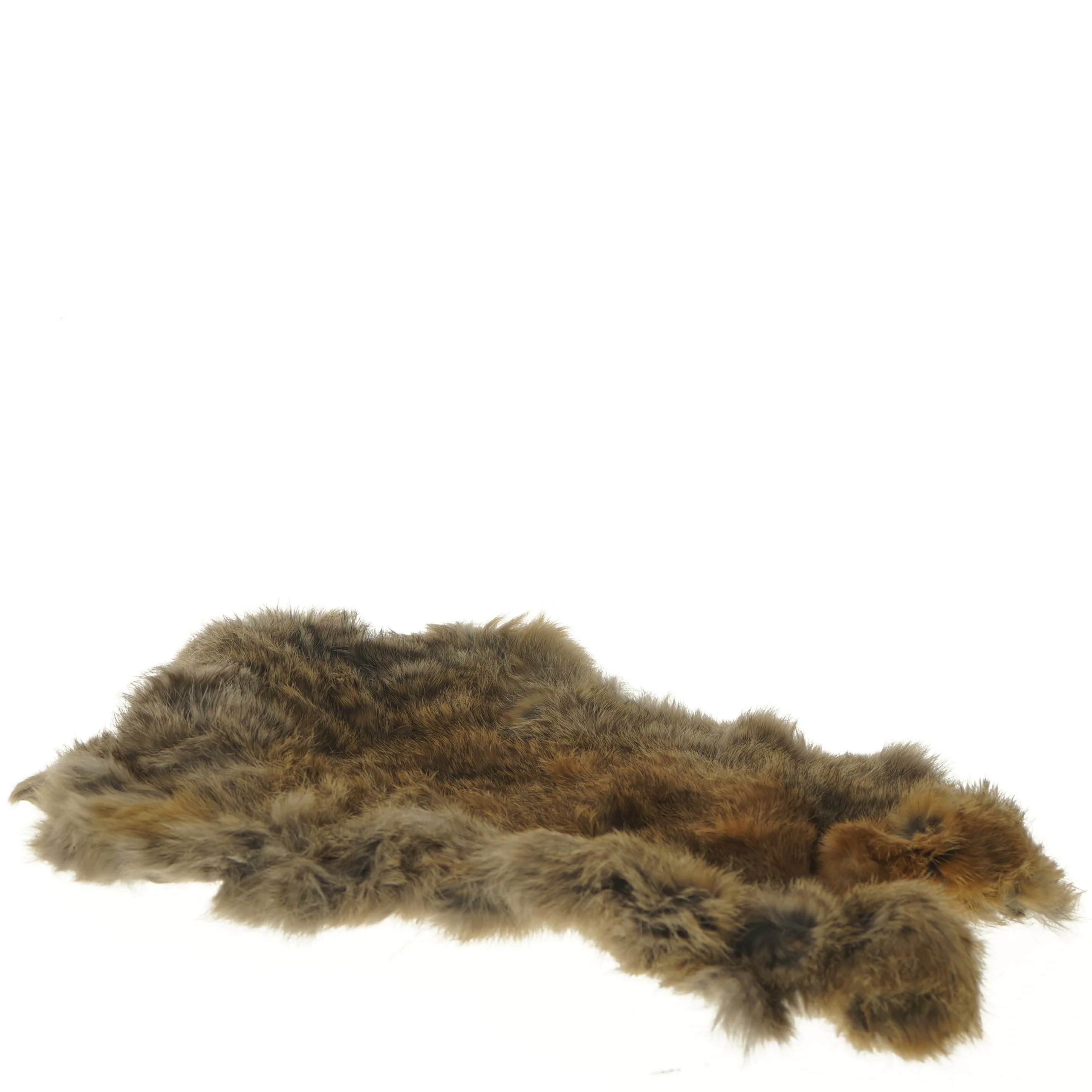 Brun kanin pelsstykke (str. 40x30 cm)