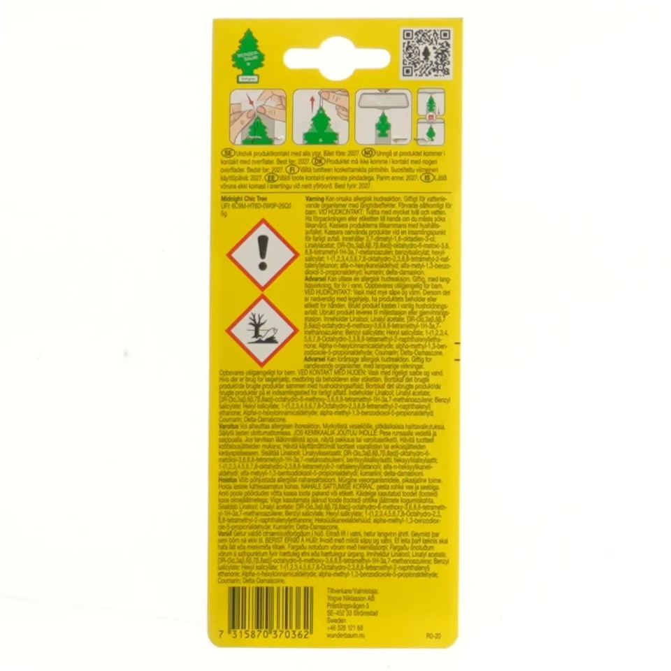 Wunder-Baum luftfrisker fra Wunder-Baum (str. 12x7 cm)