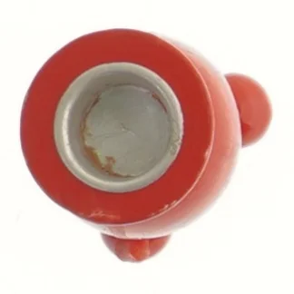 Rød lysestage, 7 cm (str. 7 cm)