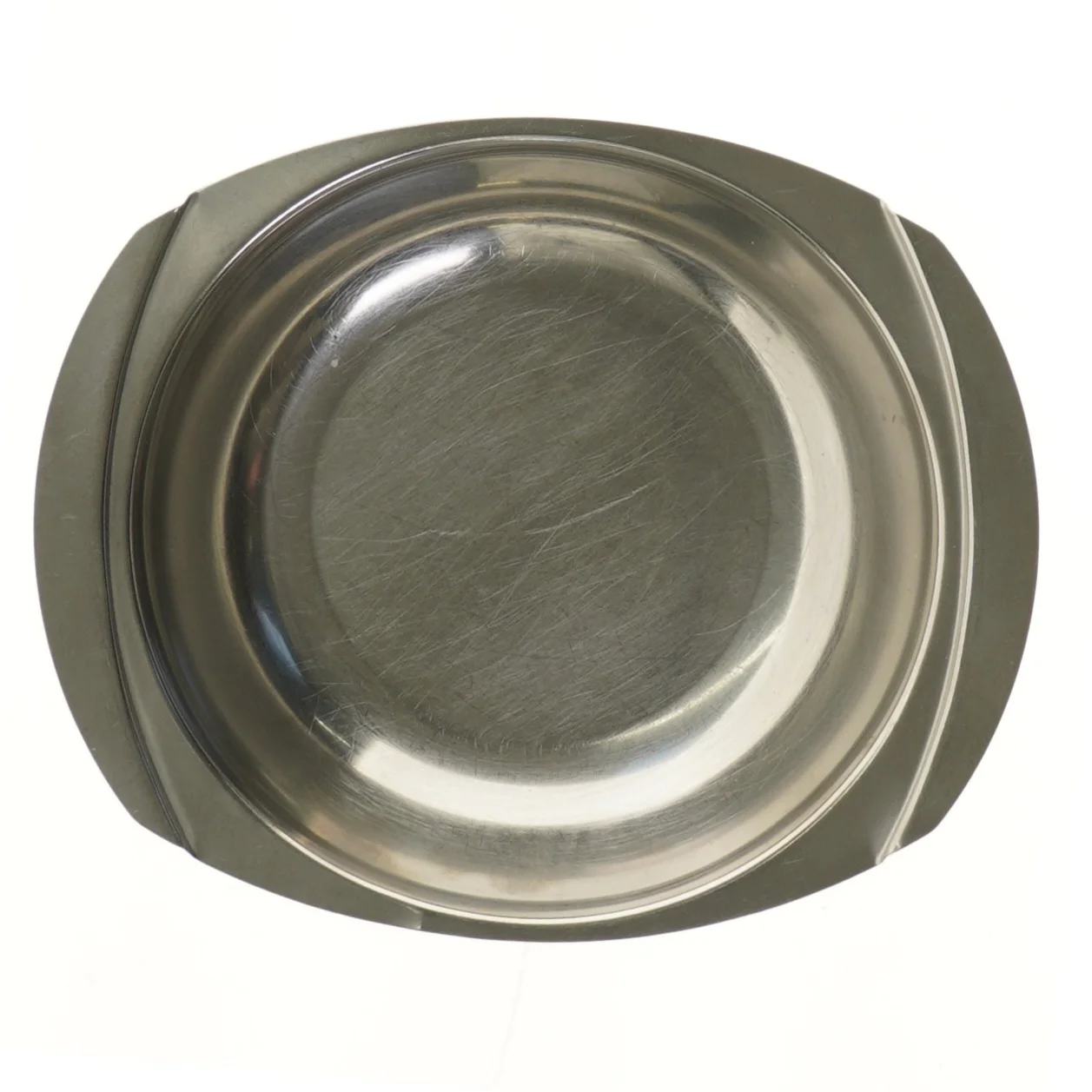 Rustfri stålfad med håndtag (str. 19,5x23,5 cm)