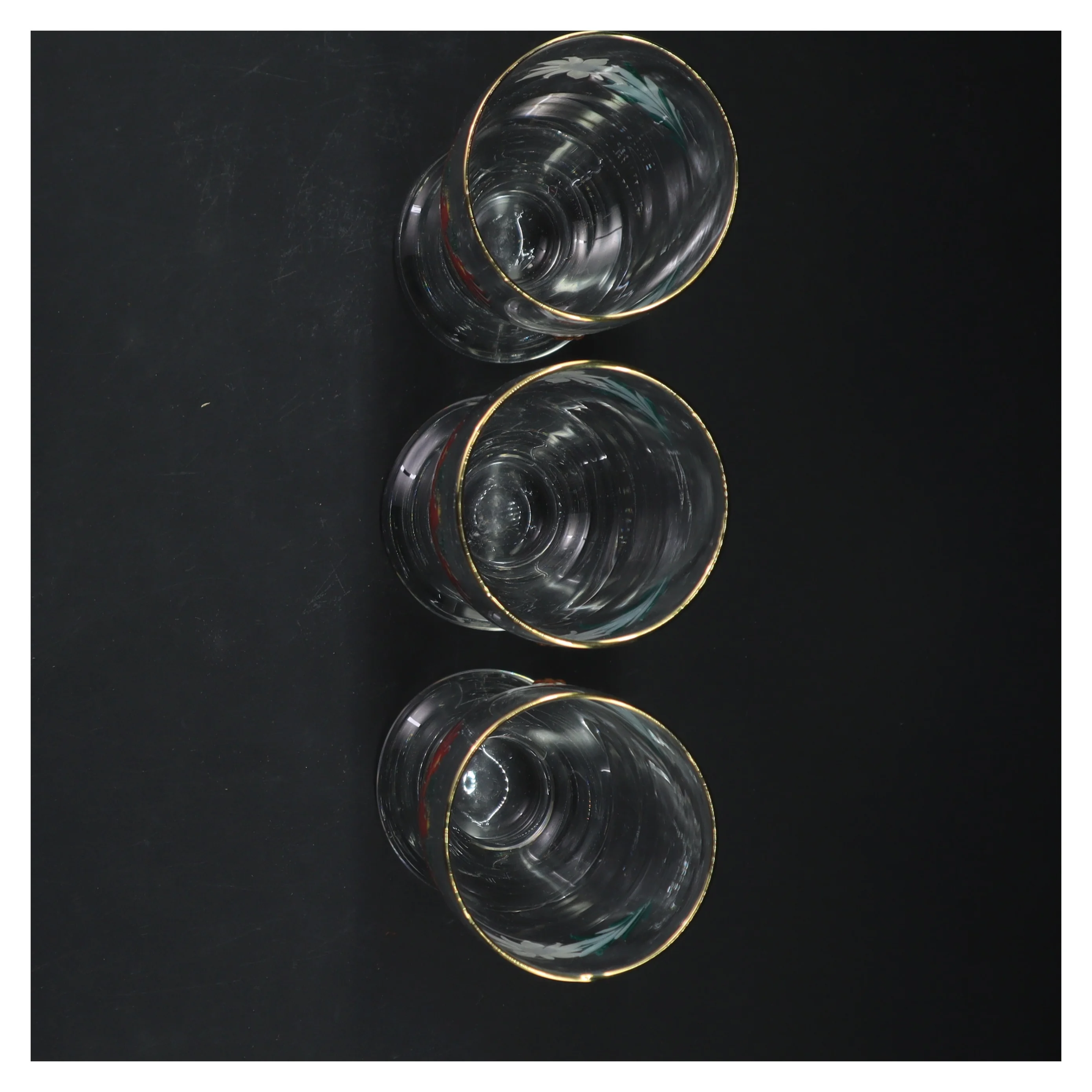 Dekorative Tirol-glas (str. 3 styk, 18 cm)