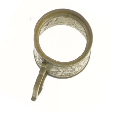 Dekorativ metalkop med hank (str. 5x5 cm)