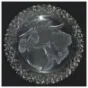 Krystal skål med dekorativ kant (str. 11 x 3 cm)