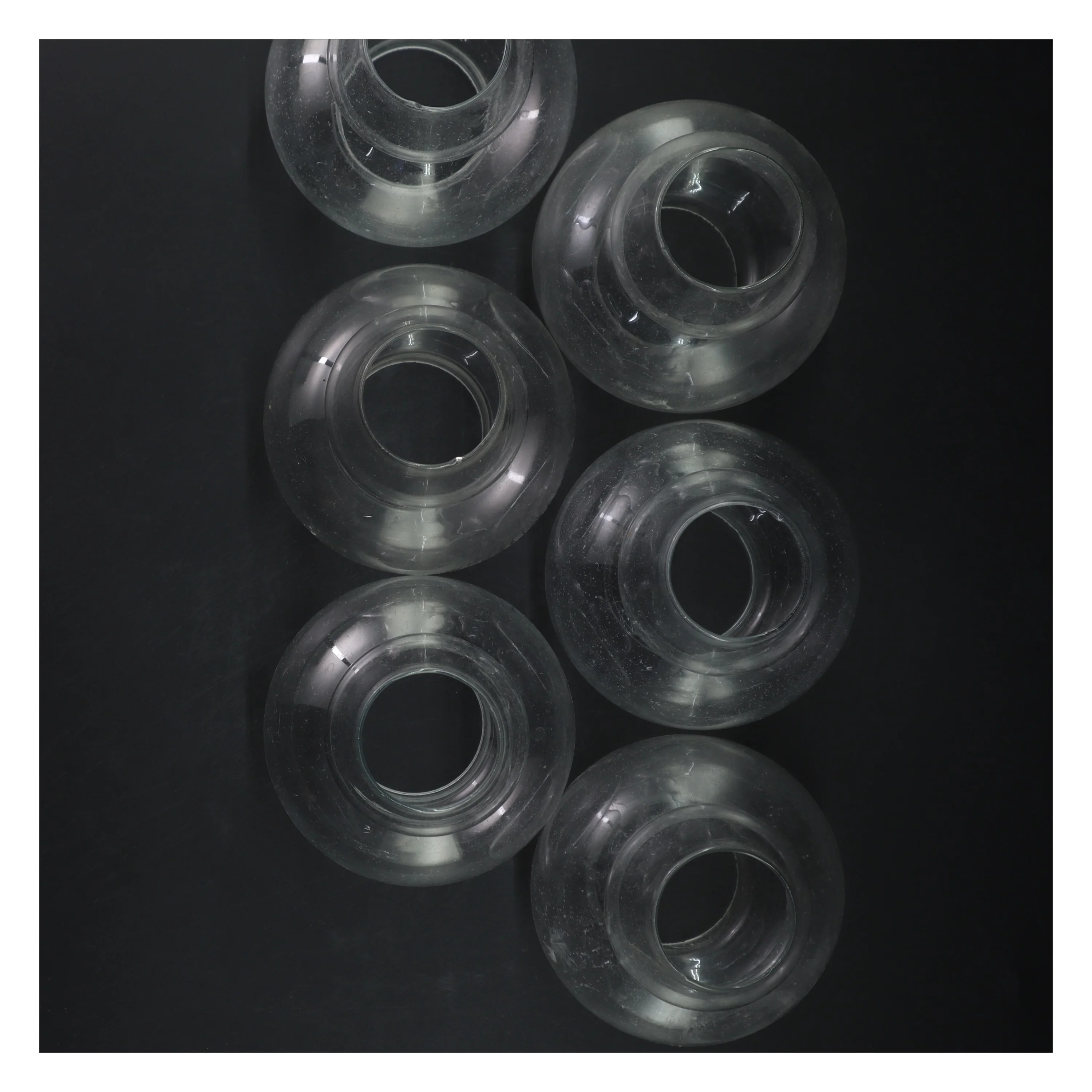 Glas lampeskærme fra Dansk Unimport (str. 6 styk, 14 cm)