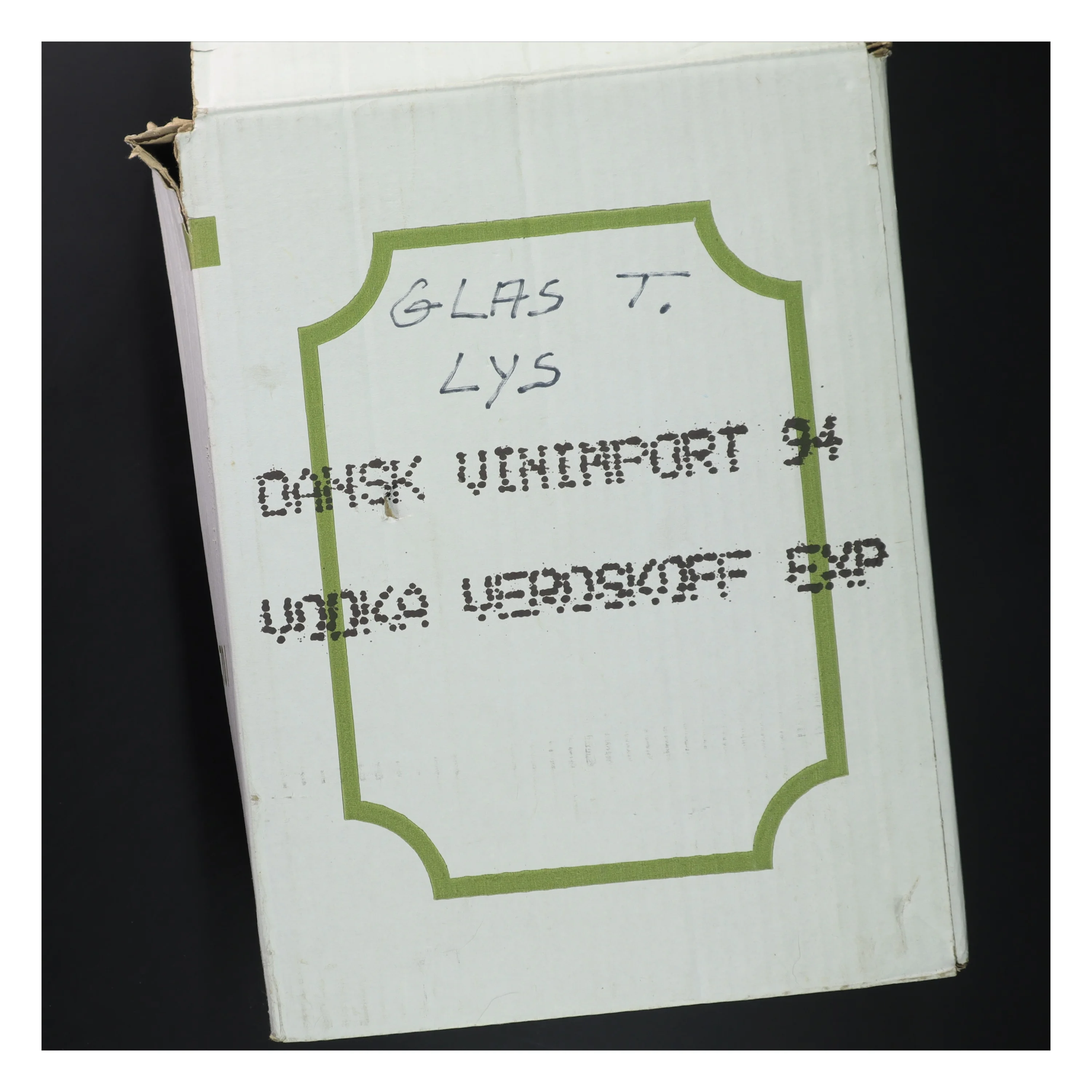 Glas lampeskærme fra Dansk Unimport (str. 6 styk, 14 cm)