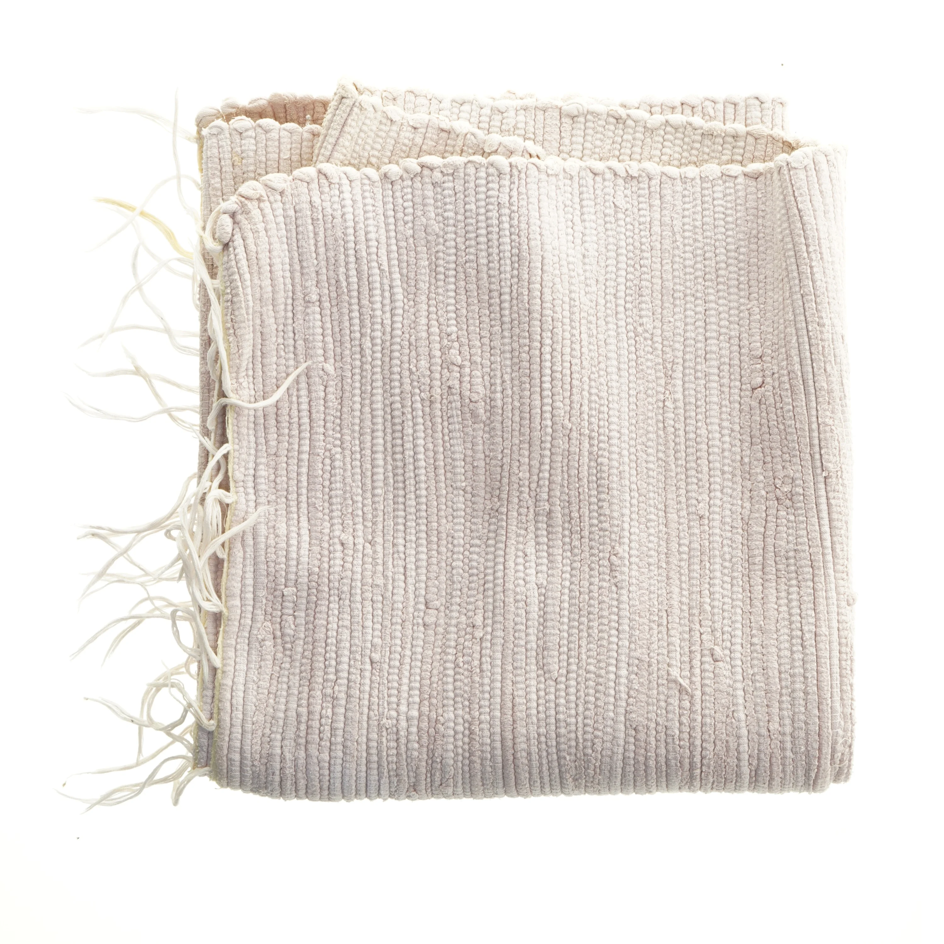 Kludetæppe med frynser (str. 72x132 cm)